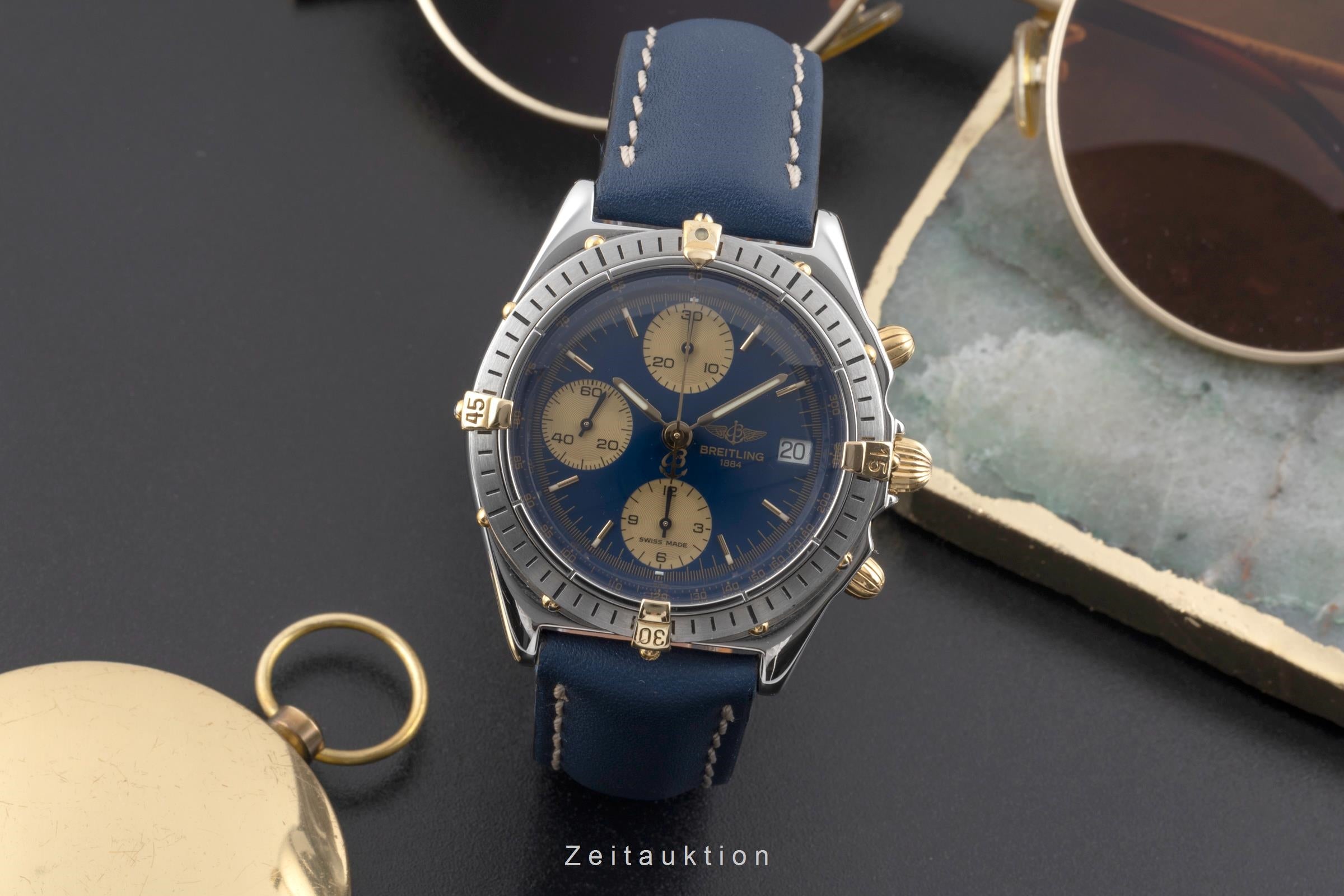 Breitling Chronomat chronographe acier / or  automatique montre pour hommes B13048  [2506266]