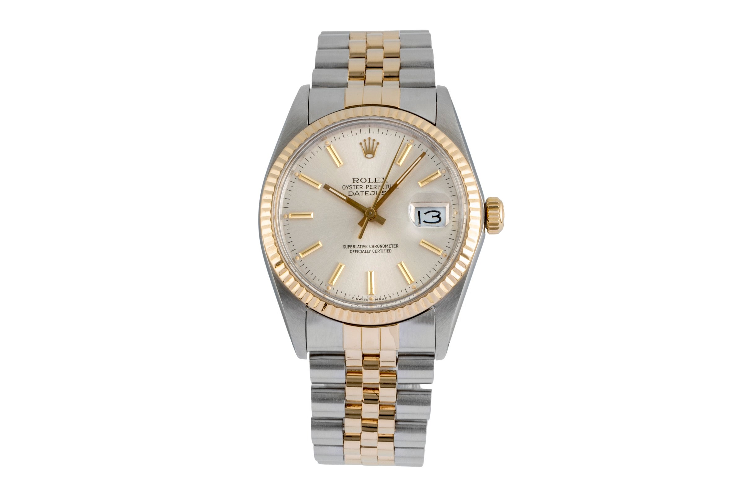 Rolex Datejust steel / gold automatic men's watch 16013  [2506279]