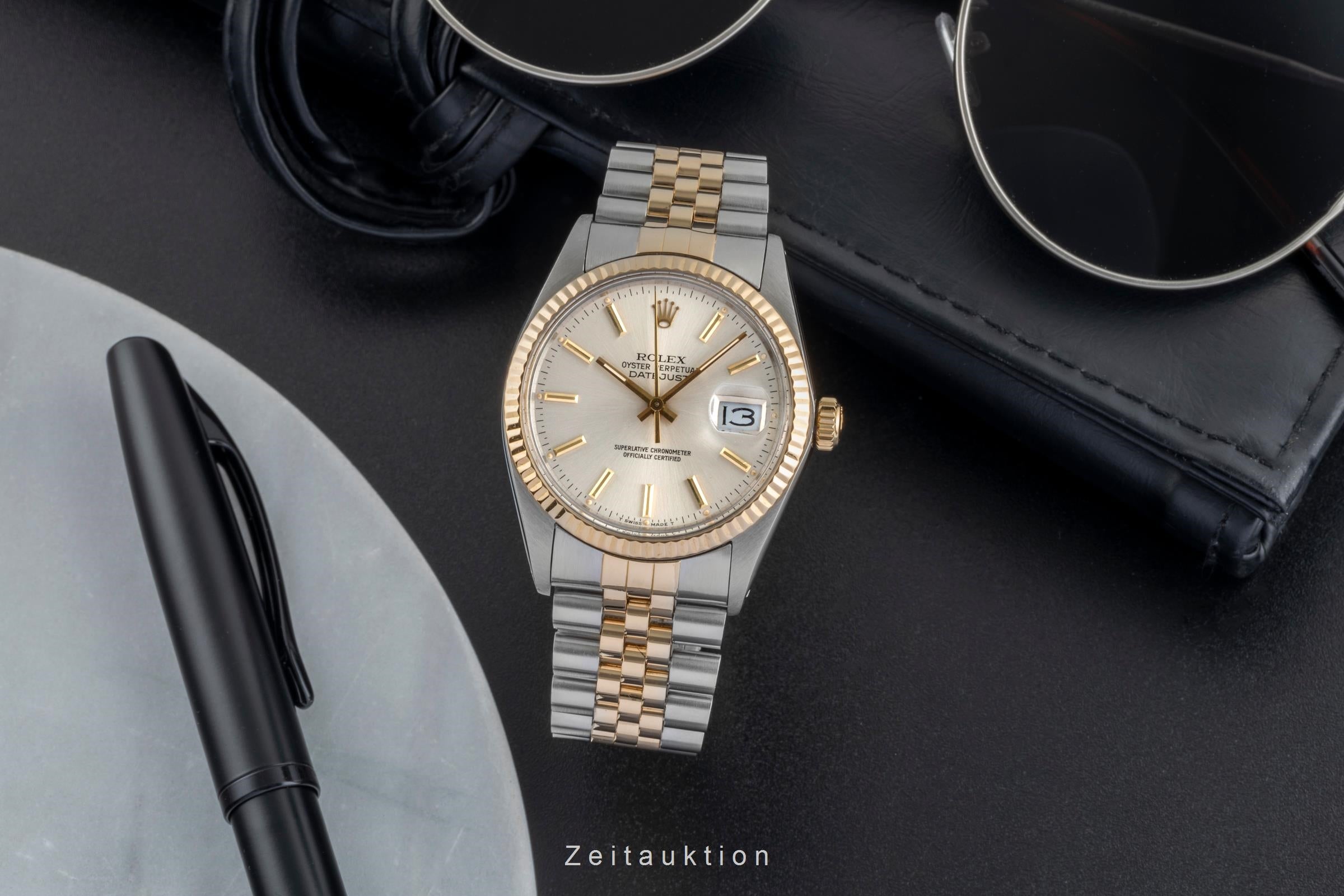 Rolex Datejust steel / gold automatic men's watch 16013  [2506279]