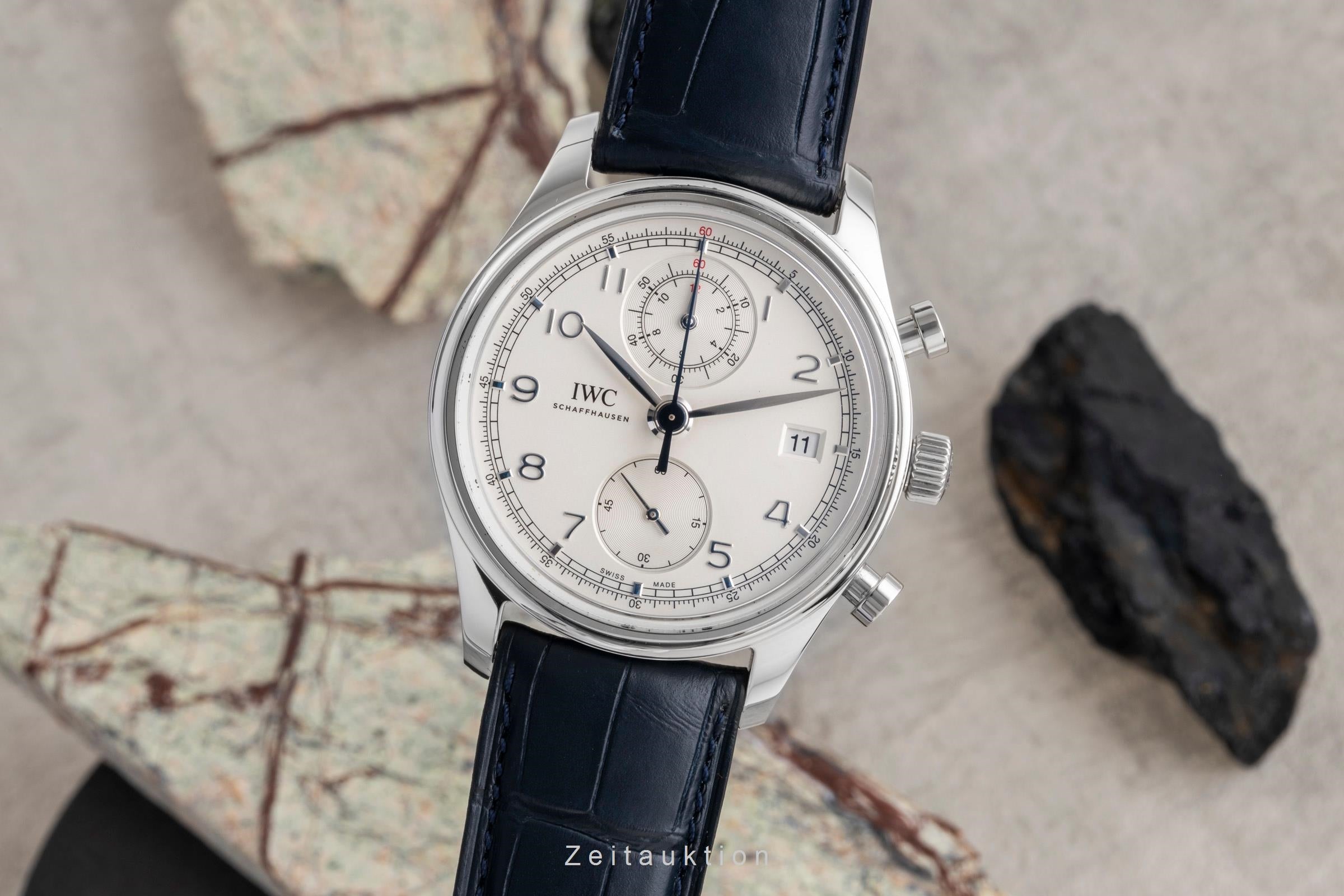 IWC Portugieser Classic Chronograph Automatik Stahl Ref. IW390403 Papiere 2014 [2506281]