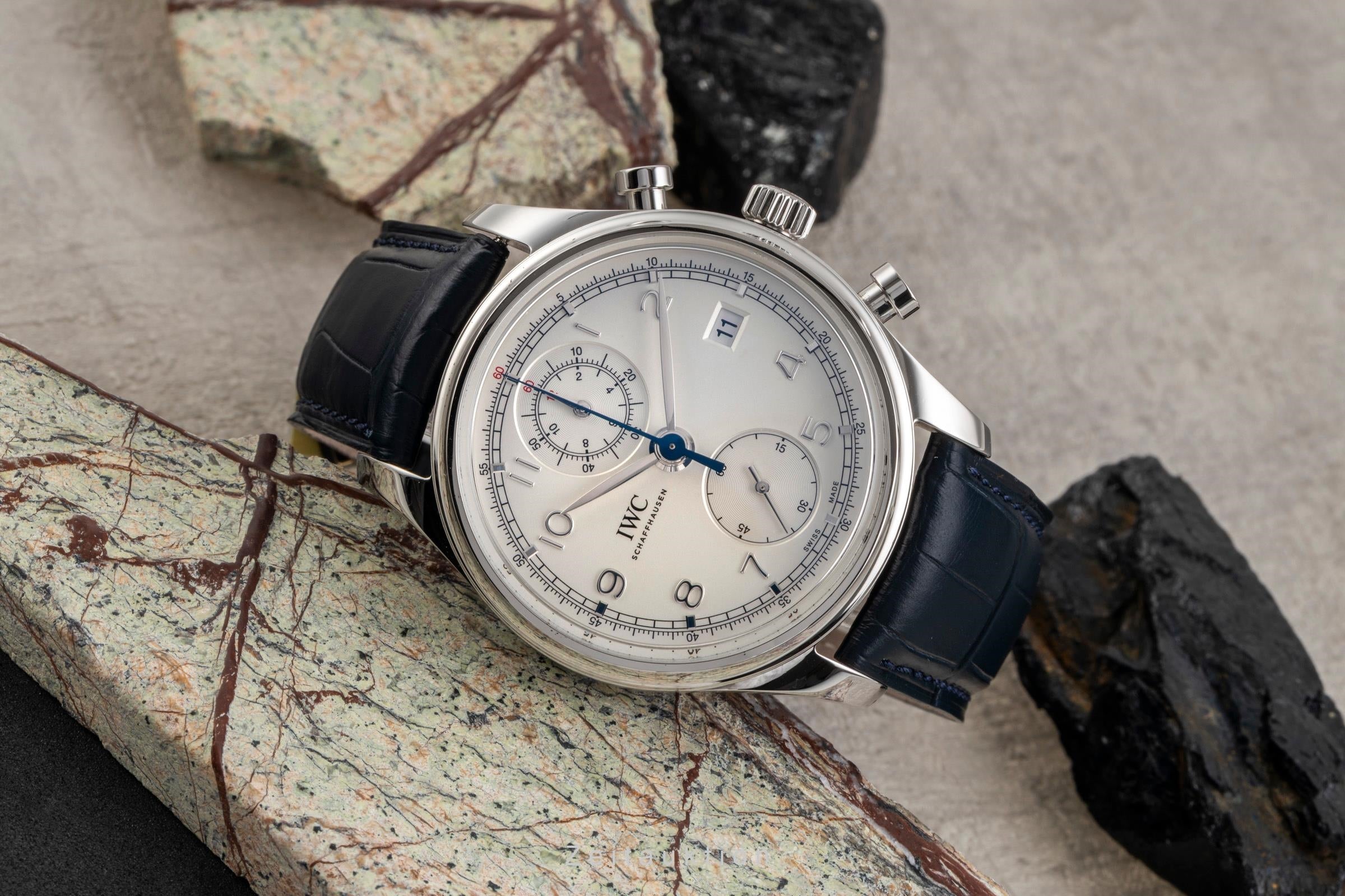 IWC Portugieser Classic Chronograph Automatik Stahl Ref. IW390403 Papiere 2014 [2506281]