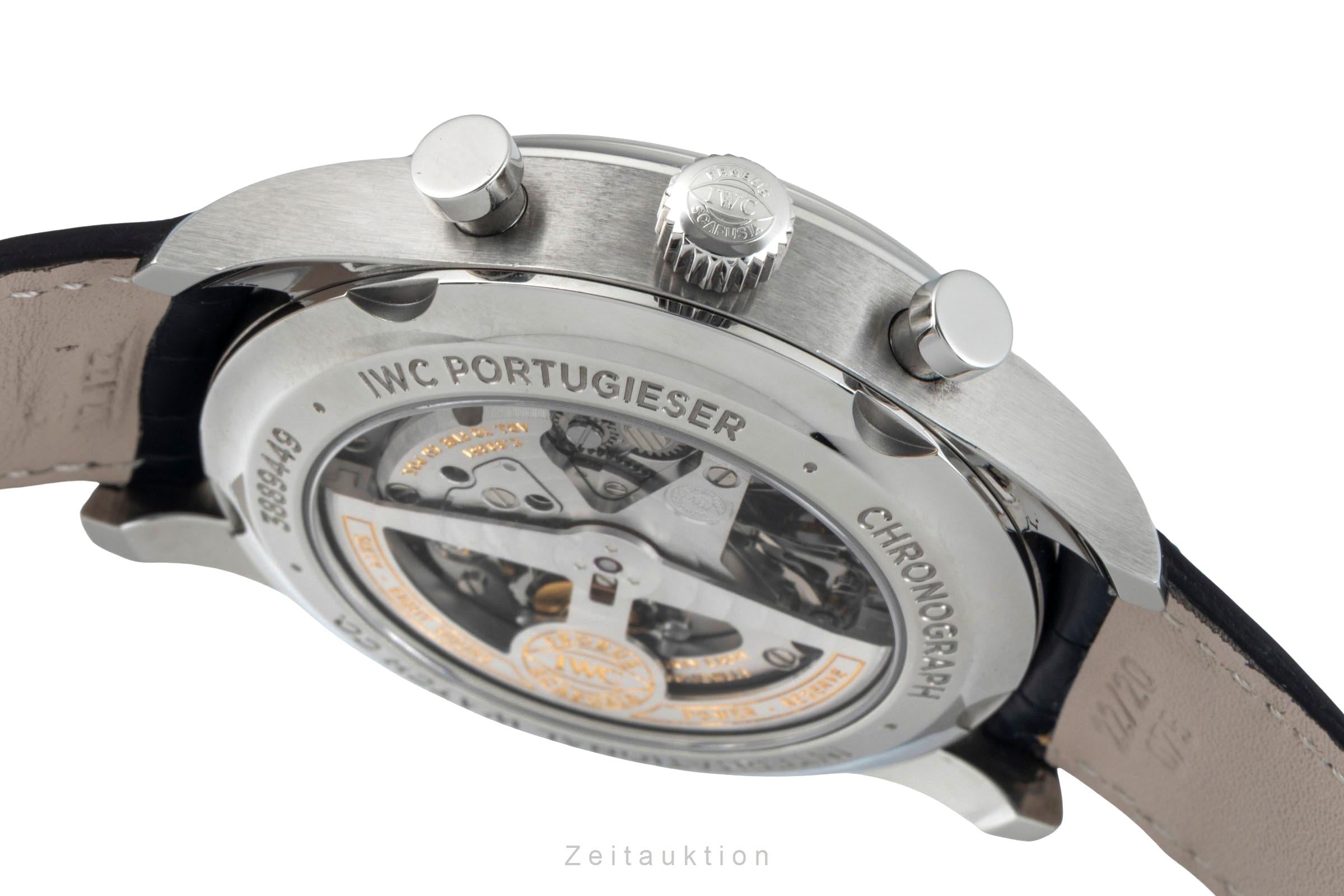IWC Portugieser chronograph steel automatic Kal. C.89361 Ref