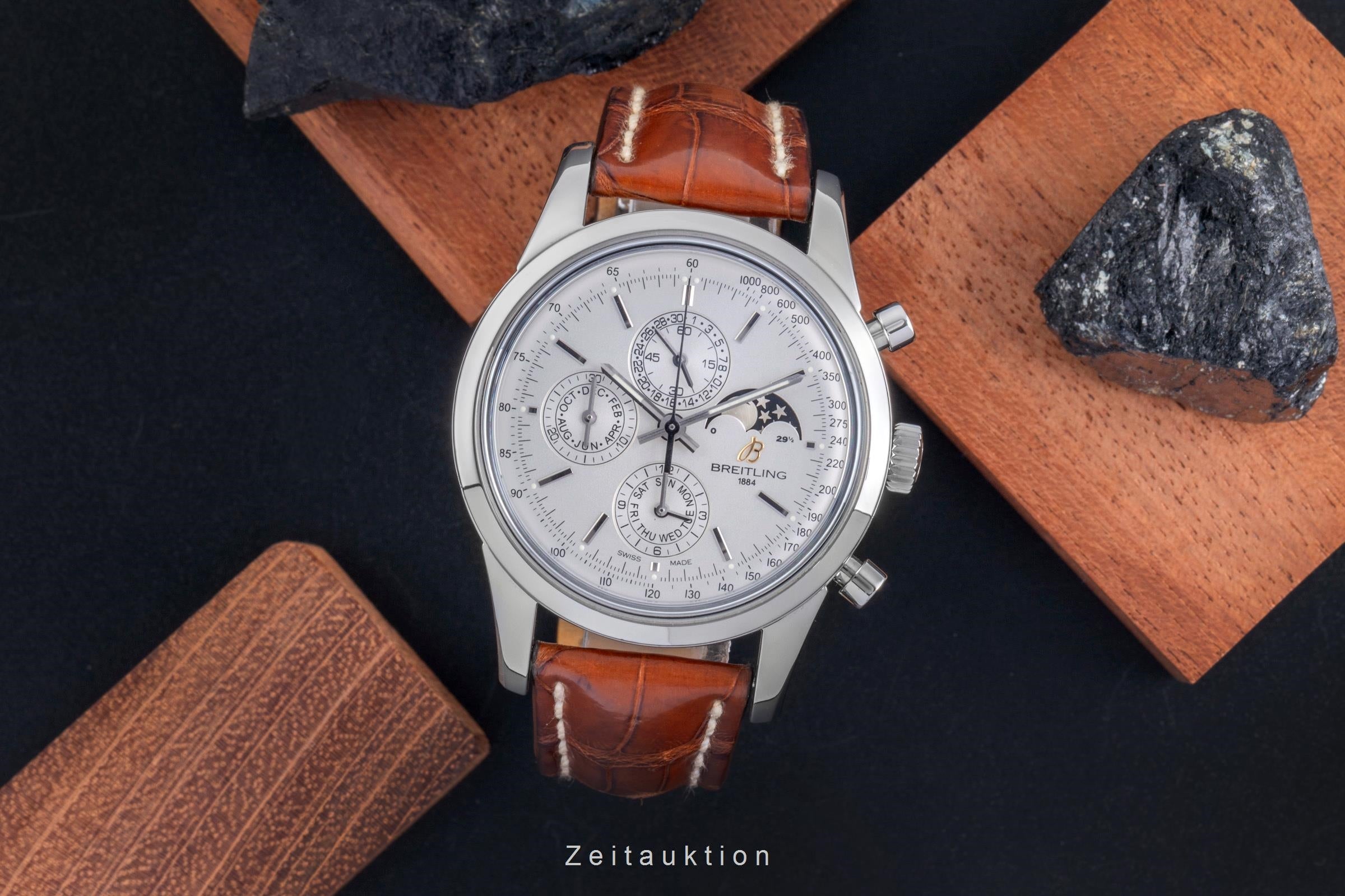 Breitling Transocean chronograph steel automatic men's watch A19310  [2506285]