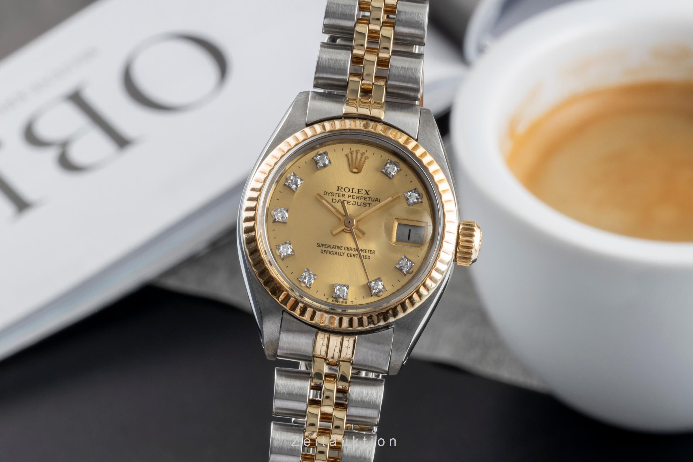 Rolex Lady Datejust acier / or  automatique montre pour femmes 6917 Vintage  [2506293]