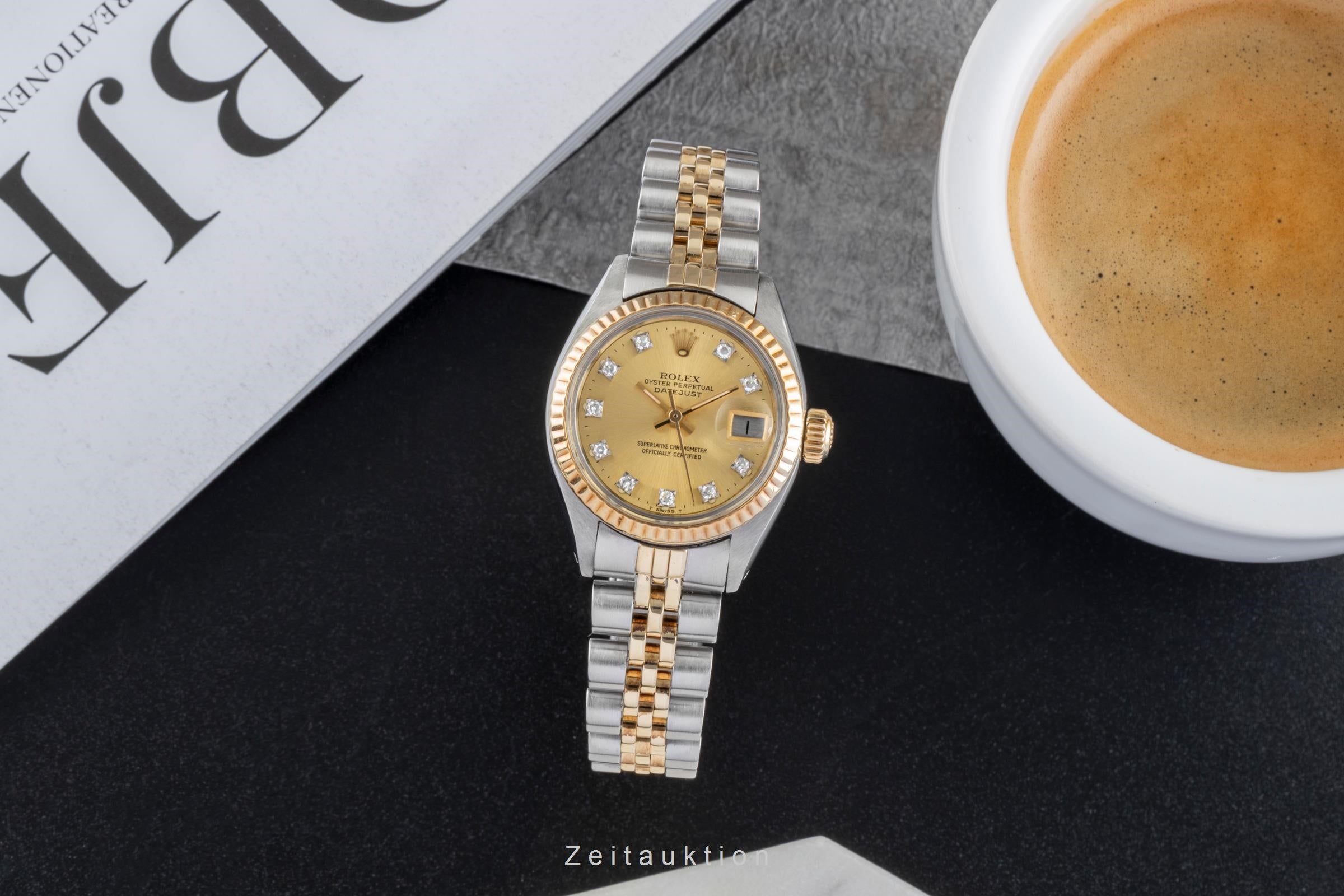 Rolex Lady Datejust acier / or  automatique montre pour femmes 6917 Vintage  [2506293]