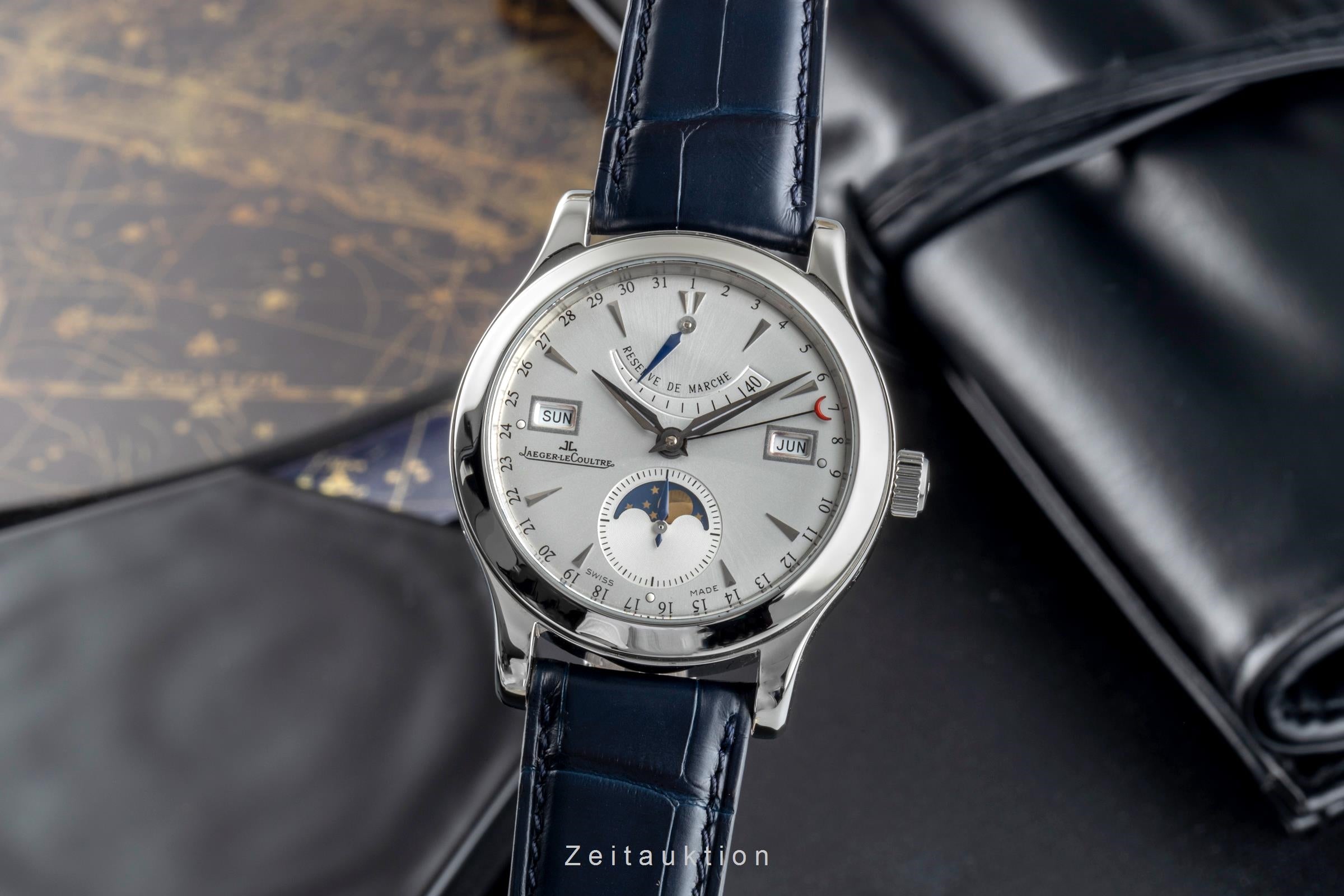 Jaeger LeCoultre Master Calendar steel automatic men's watch Q151842A  ,147.8.41.S   [2506298]