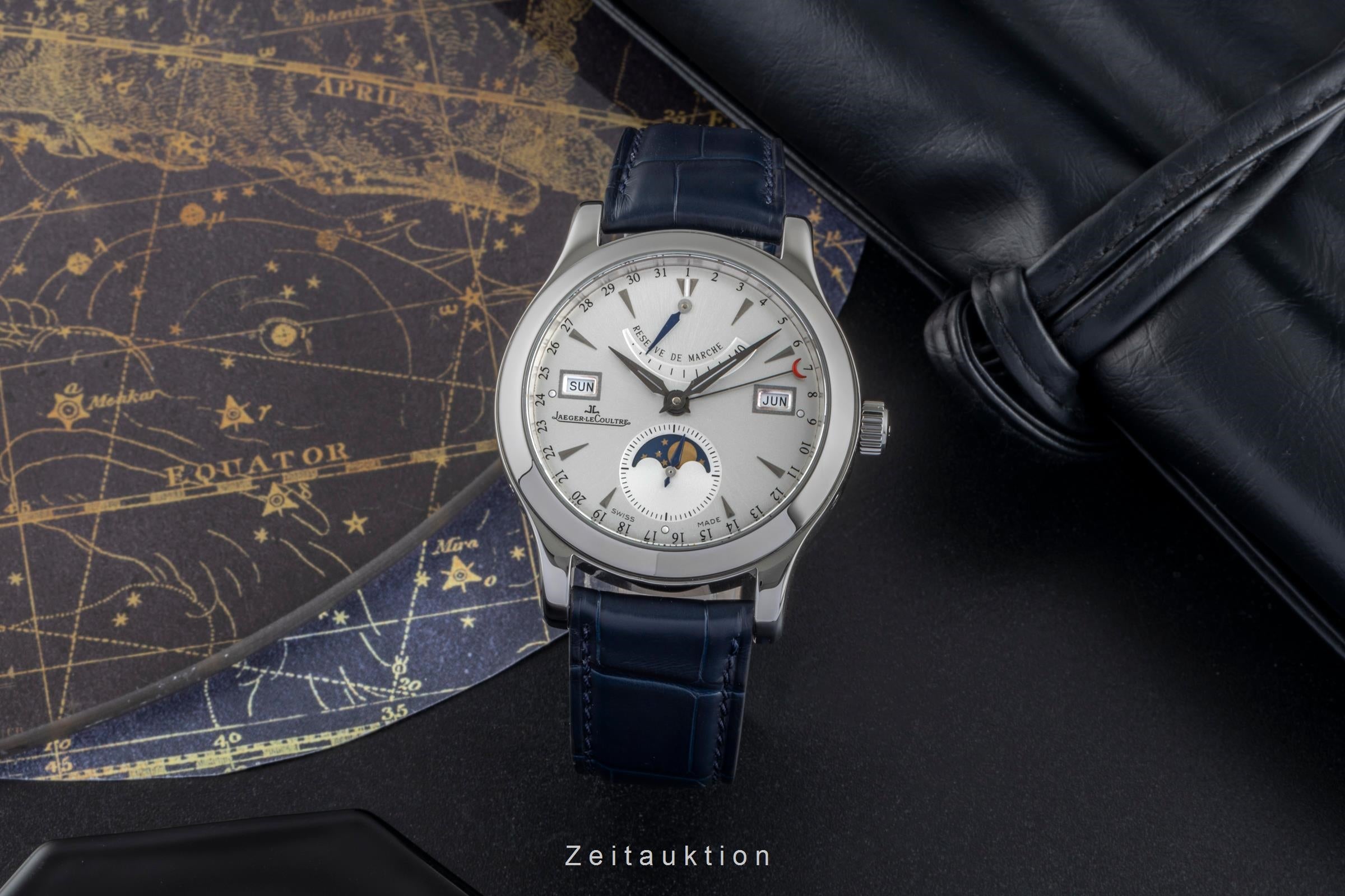 Jaeger LeCoultre Master Calendar steel automatic men's watch Q151842A  ,147.8.41.S   [2506298]