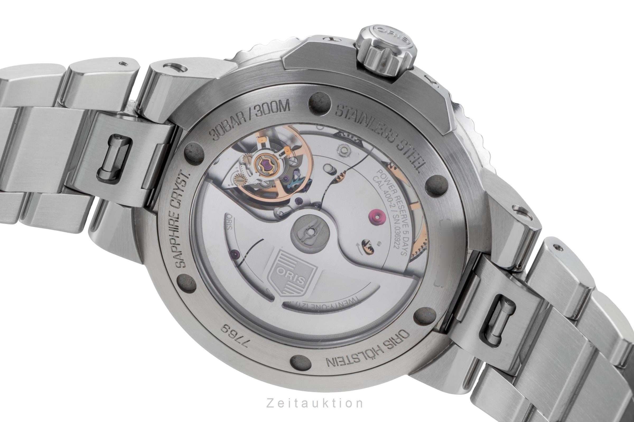 Oris Aquis Date acero automático reloj para caballeros 01 400 7769 4135-07 8 22 09PEB LP: 3500EUR  [2506299]