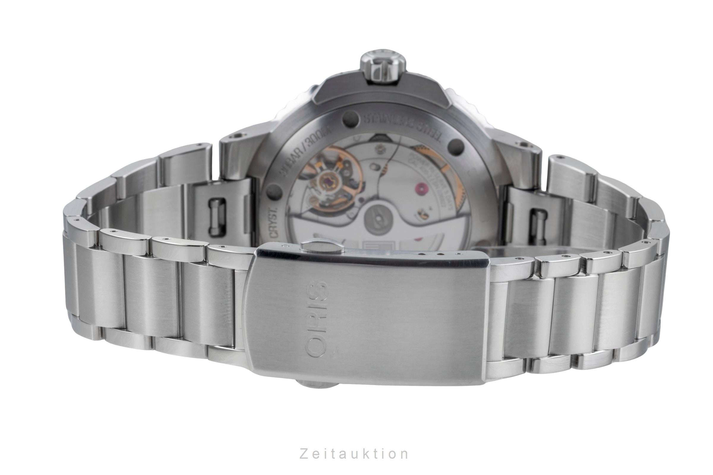 Oris Aquis Date acero automático reloj para caballeros 01 400 7769 4135-07 8 22 09PEB LP: 3500EUR  [2506299]
