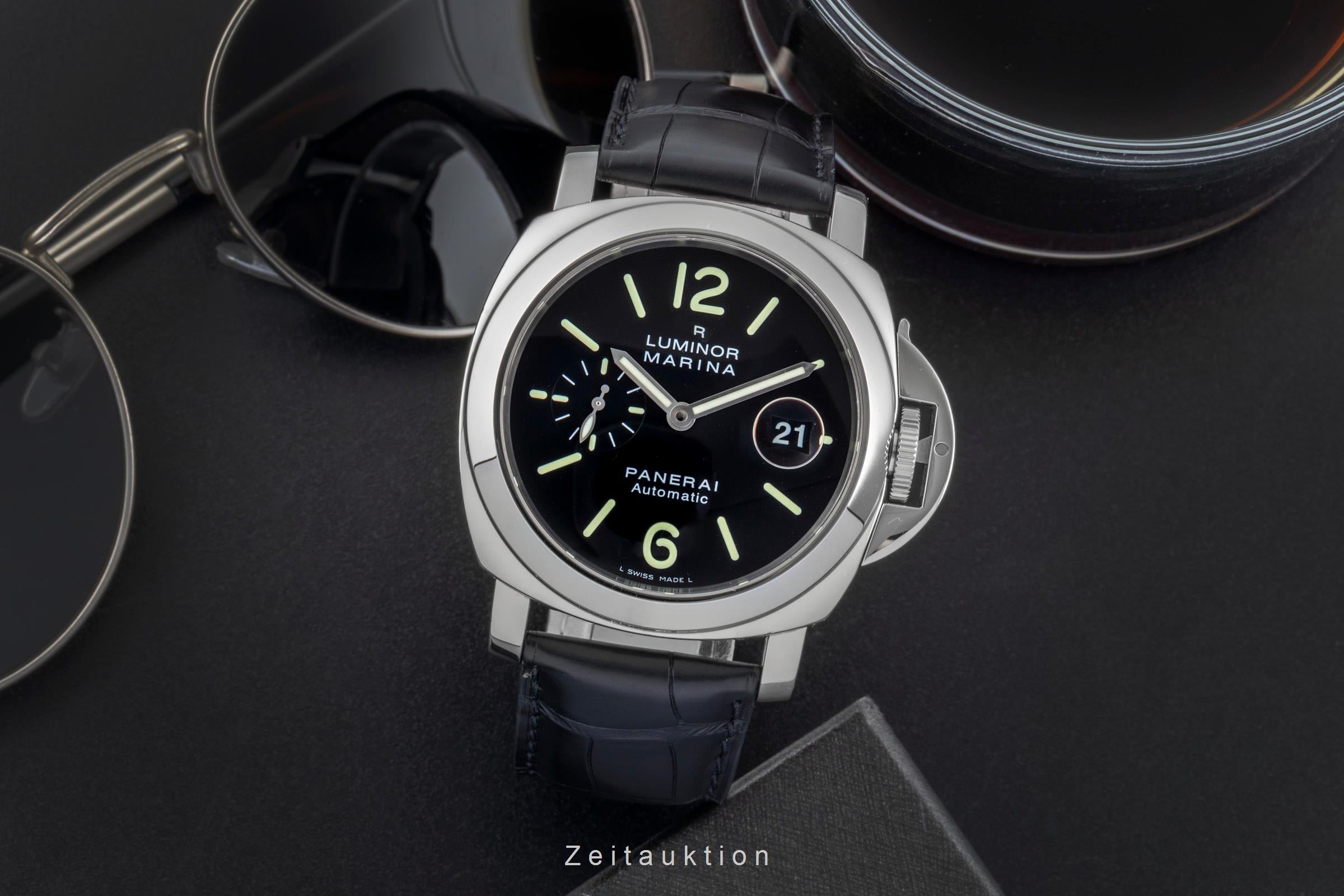 Panerai Luminor Marina acero automático reloj para caballeros PAM00104 LP: 8900EUR  [2506302]