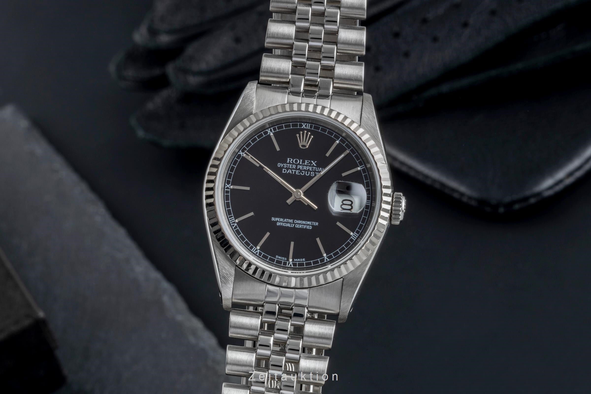 Rolex Datejust acero / oro blanco automático reloj para caballeros 16234  [2506311]