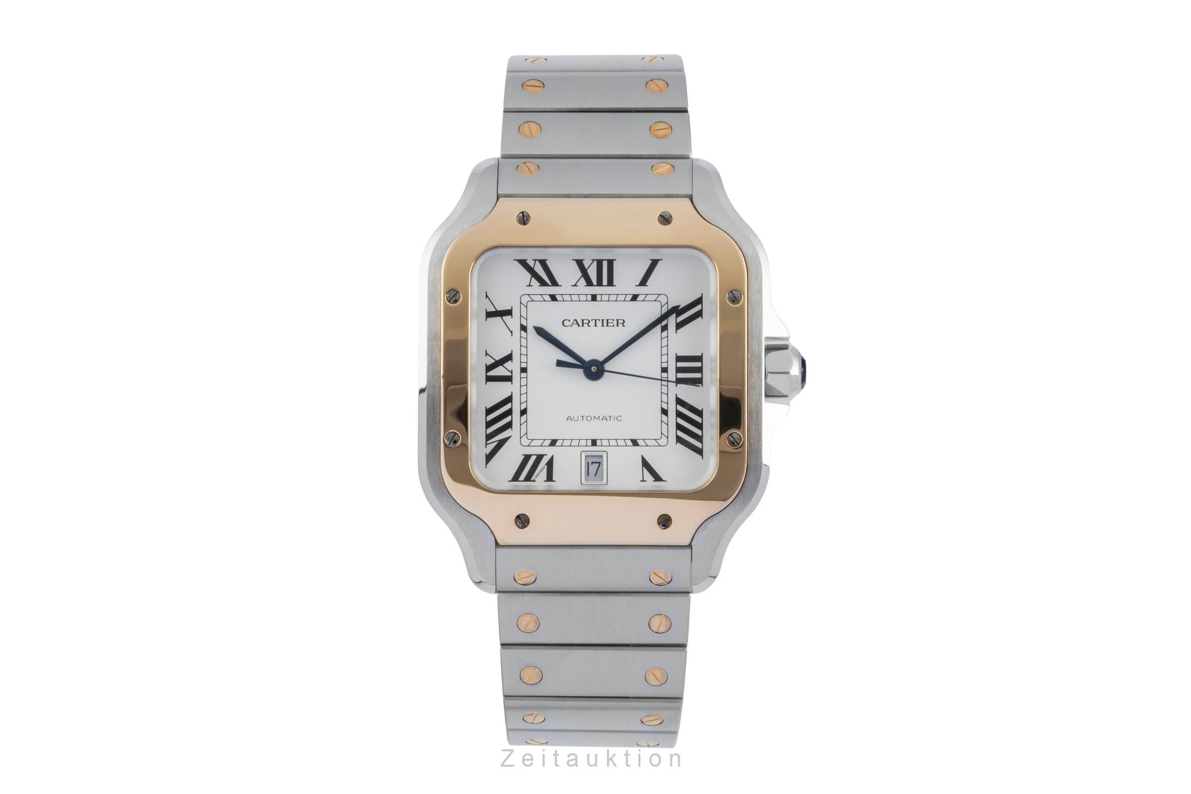 Cartier Santos acciaio / oro automatismo orologio da uomo W2SA0009 LP: 13400EUR  [2506313]