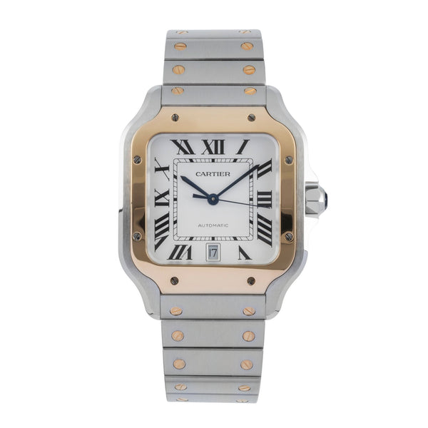 Cartier Santos acciaio / oro automatismo orologio da uomo W2SA0009 LP: 13400EUR  [2506313]
