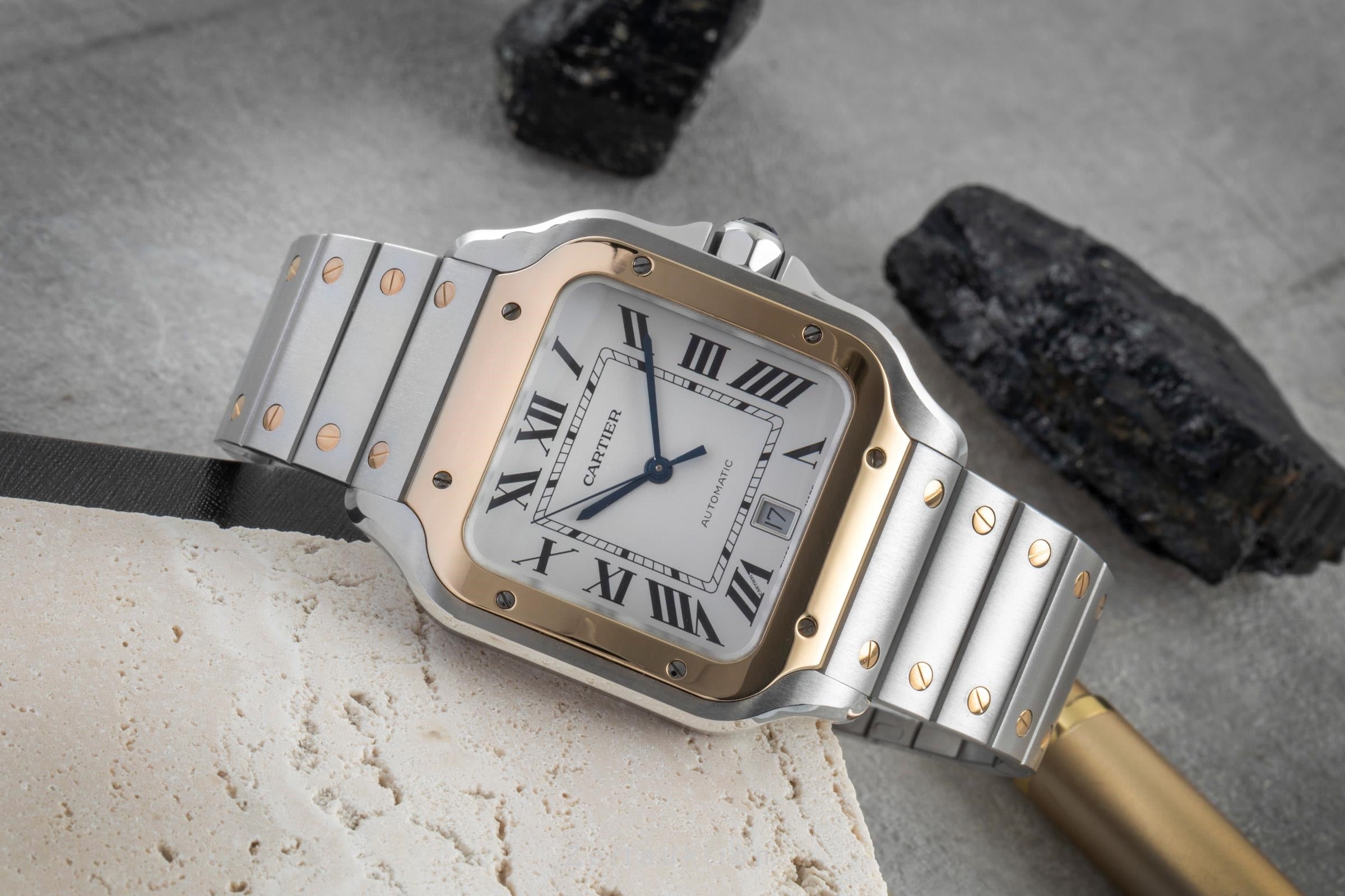 Cartier Santos steel / gold automatic Kal. 1847 MC Ref. W2SA0009