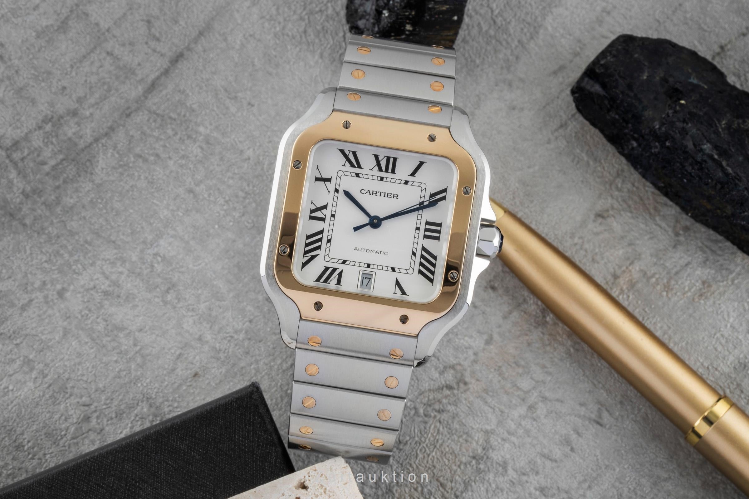 Cartier Santos acciaio / oro automatismo orologio da uomo W2SA0009 LP: 13400EUR  [2506313]