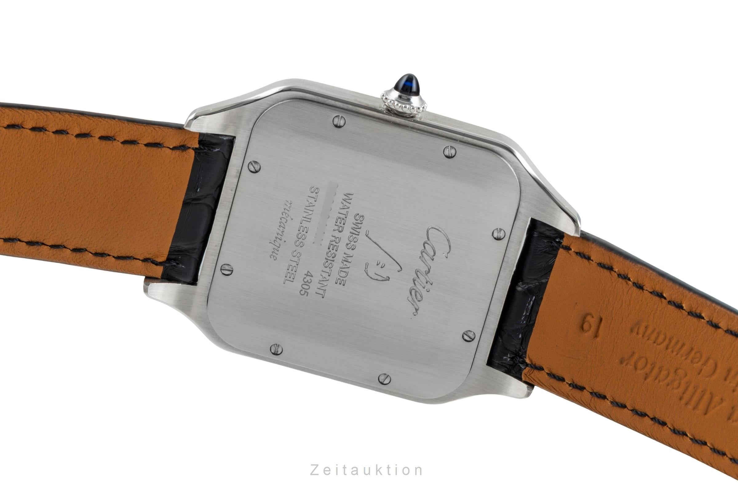 Cartier Santos Dumont Edelstahl Handaufzug Herrenuhr Ref. WSSA0032 B&P 2021 [2506314]