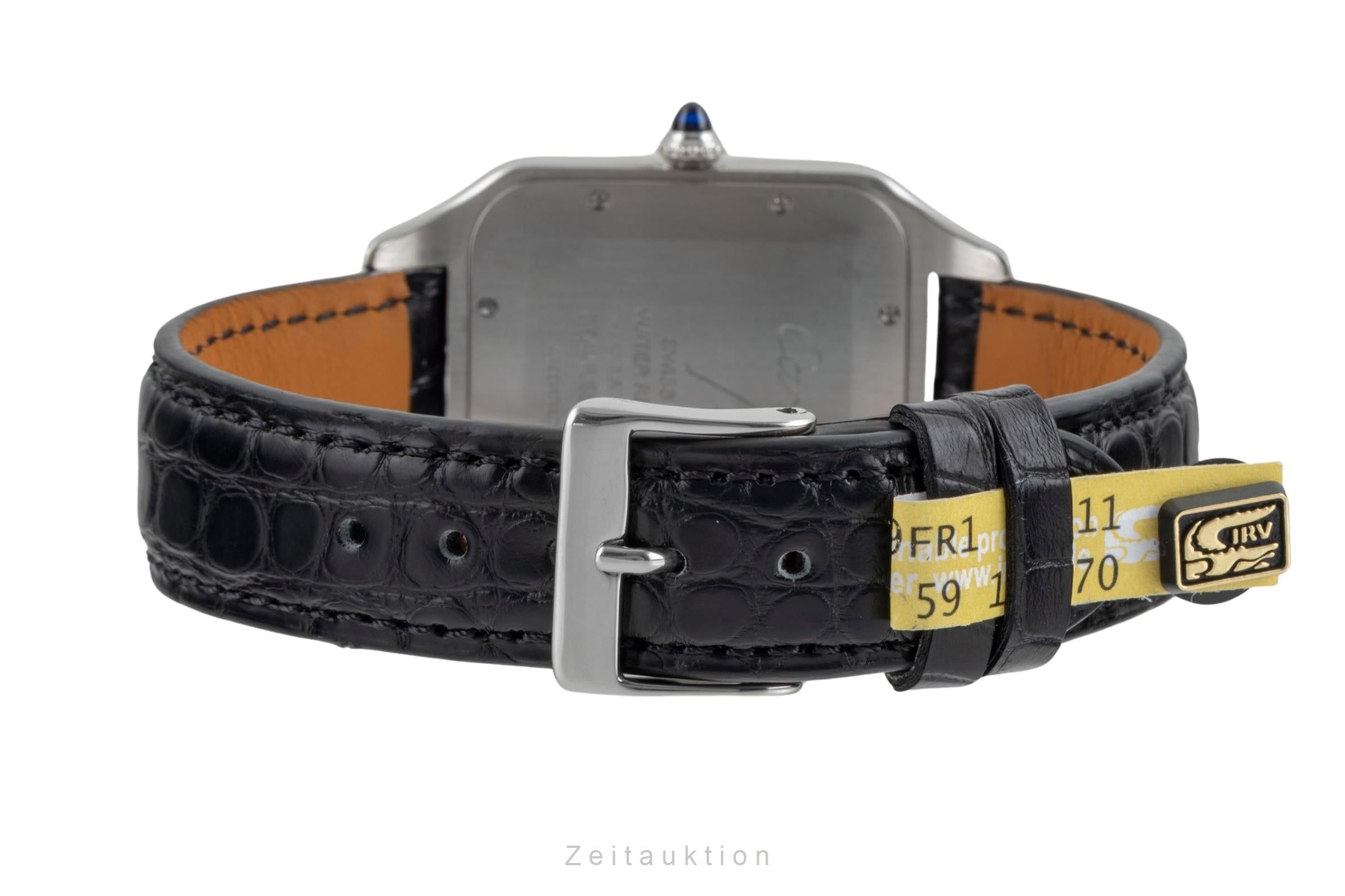 Cartier Santos Dumont Edelstahl Handaufzug Herrenuhr Ref. WSSA0032 B&P 2021 [2506314]