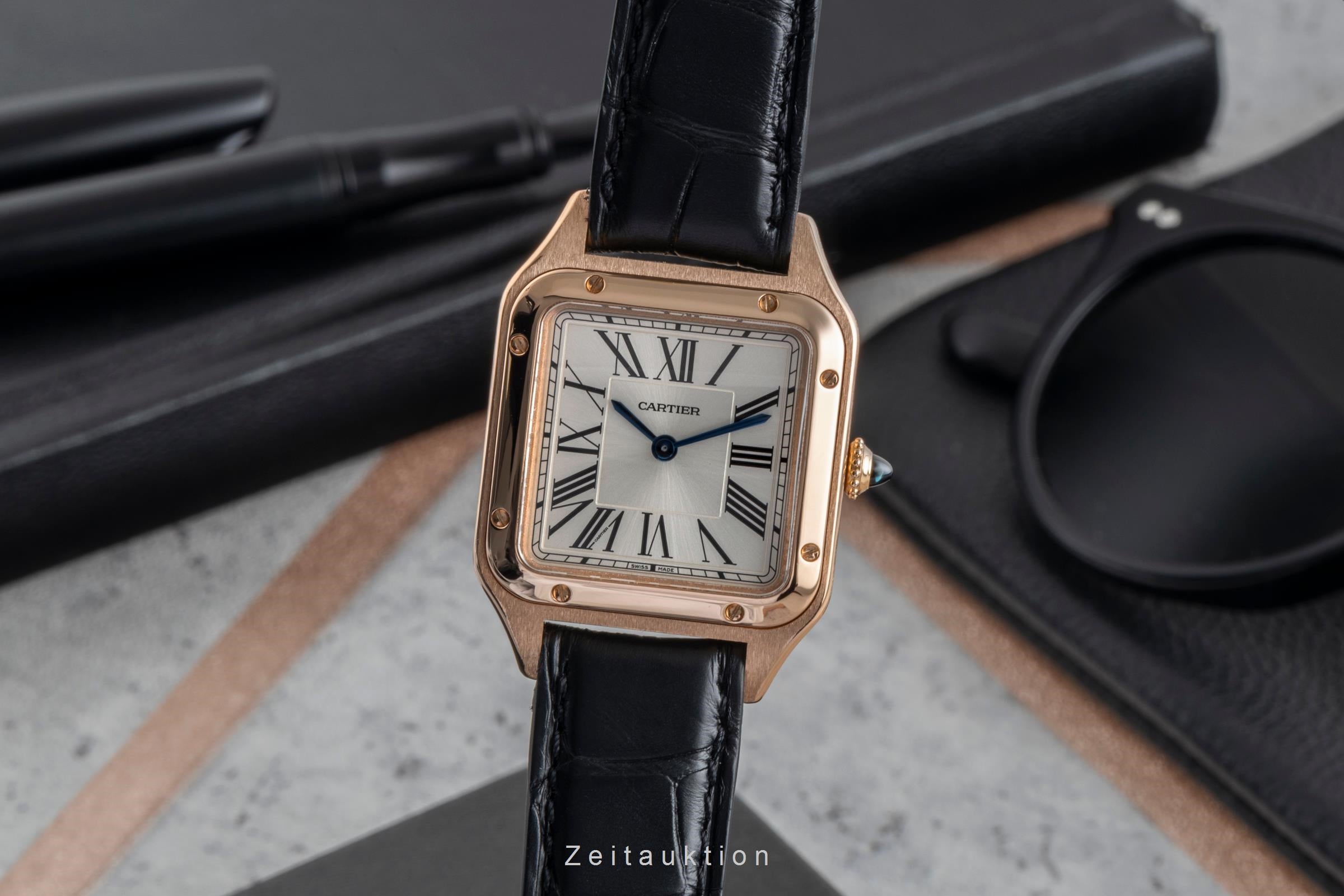 Cartier Santos Dumont or rouge 18 ct quartz montre pour femmes WGSA0022 LP: 12500EUR  [2506316]