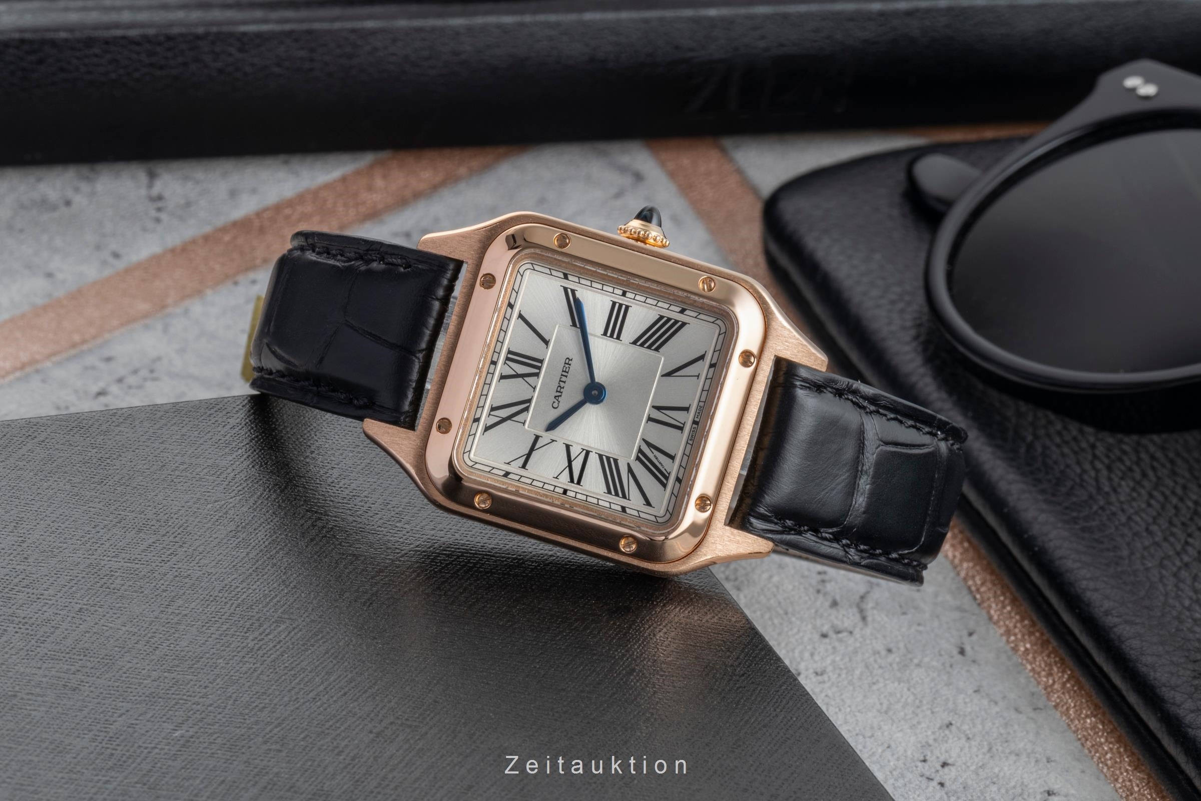 Cartier Santos Dumont or rouge 18 ct quartz montre pour femmes WGSA0022 LP: 12500EUR  [2506316]