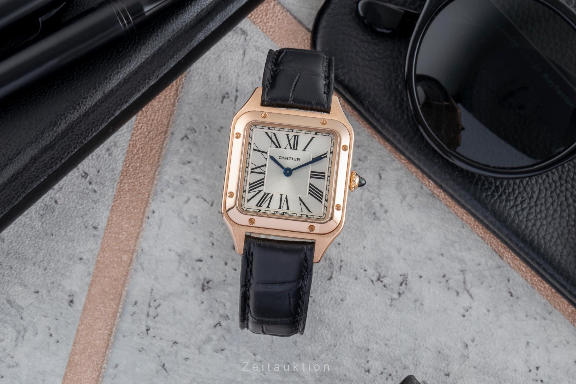 Cartier Santos Dumont or rouge 18 ct quartz montre pour femmes WGSA0022 LP: 12500EUR  [2506316]