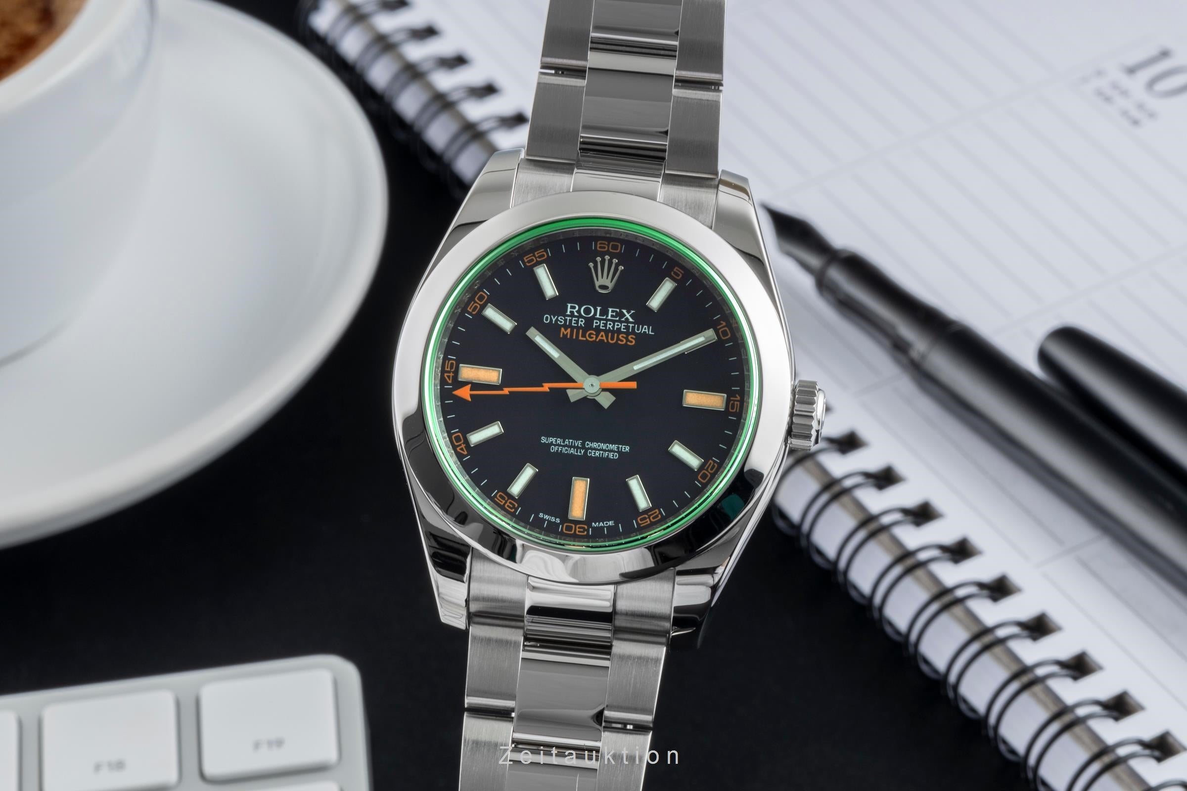 Rolex Milgauss Black Dial Edelstahl Automatik Herrenuhr Ref. 116400GV  [2506318]