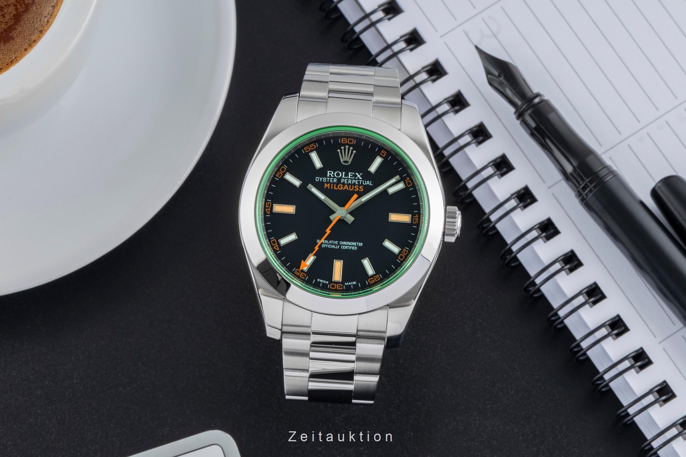 Rolex Milgauss Black Dial Edelstahl Automatik Herrenuhr Ref. 116400GV  [2506318]