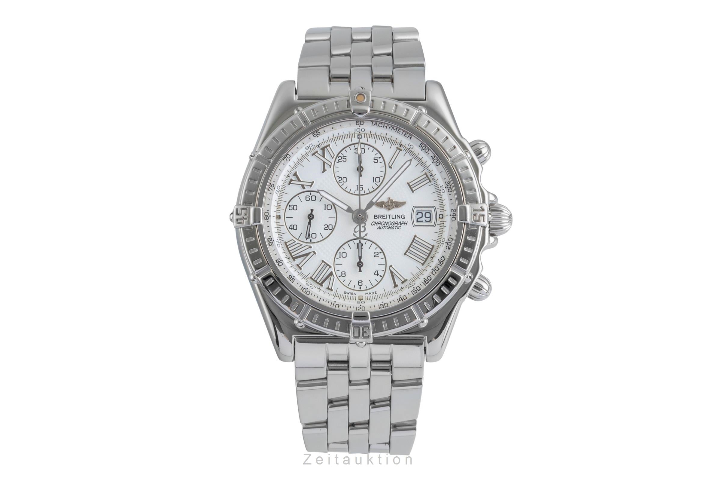 Breitling Crosswind chronographe acier automatique montre pour hommes A13055 LP: 8100EUR  [2506319]