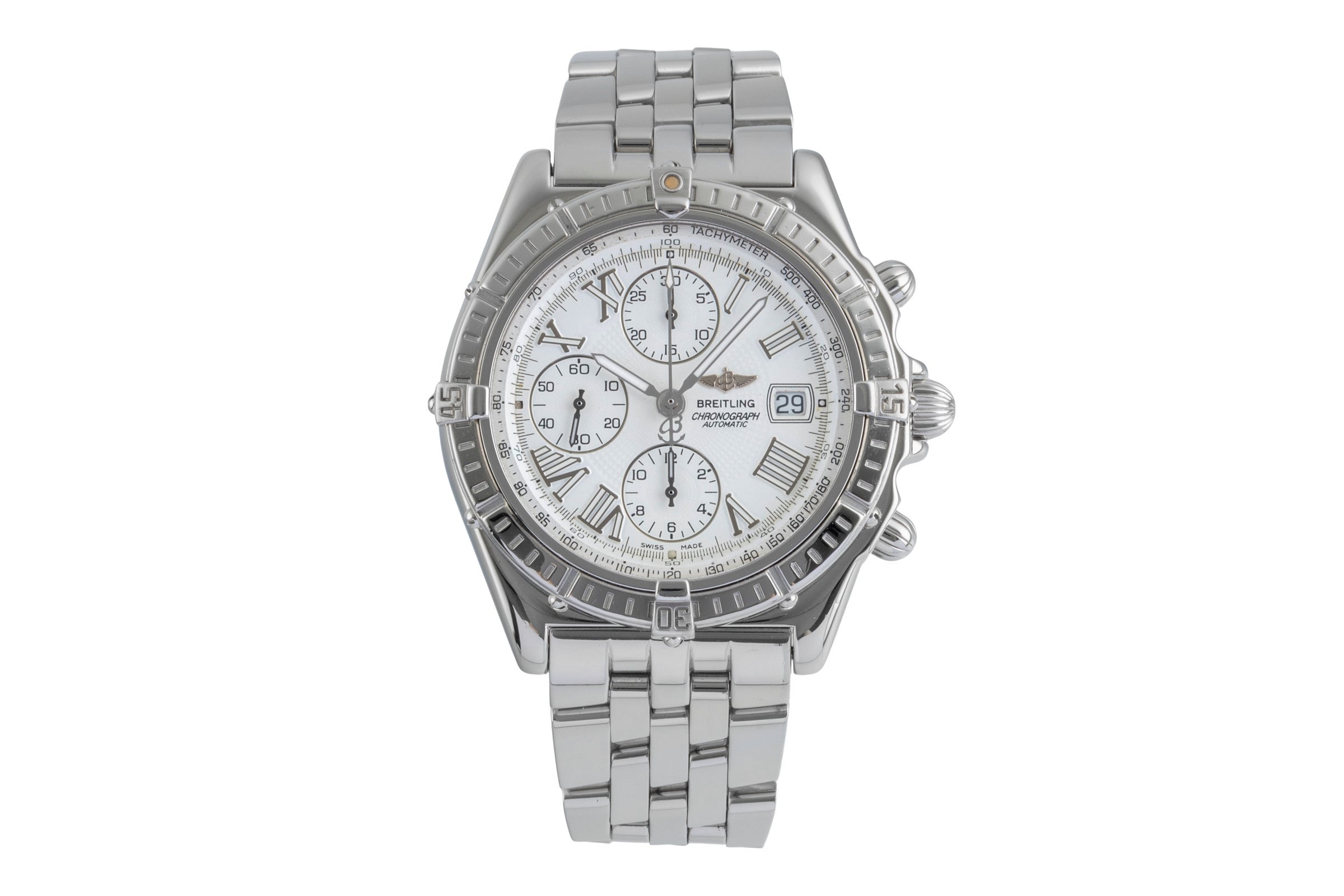 Breitling Crosswind chronograph steel automatic men's watch A13055 LP: 8100EUR  [2506319]