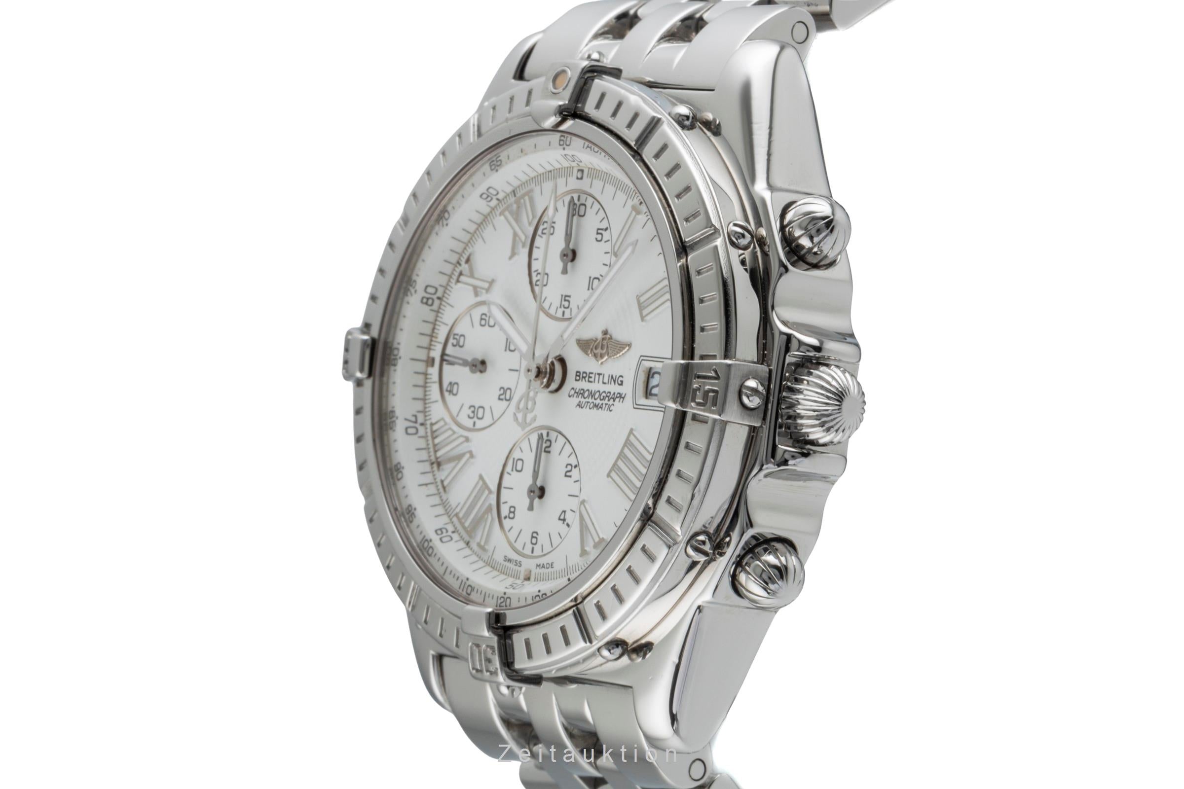 Breitling Crosswind chronographe acier automatique montre pour hommes A13055 LP: 8100EUR  [2506319]