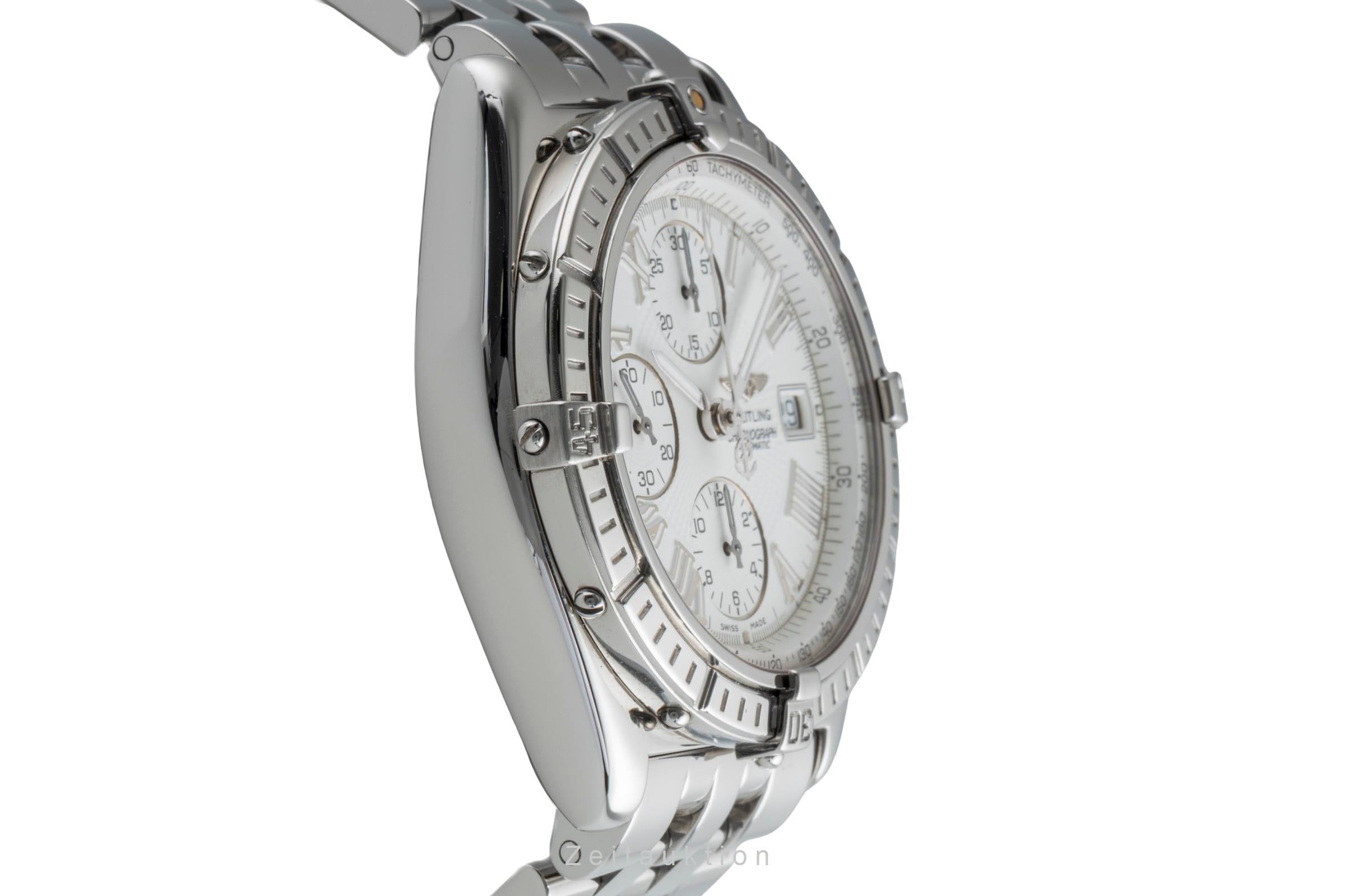 Breitling Crosswind chronographe acier automatique montre pour hommes A13055 LP: 8100EUR  [2506319]