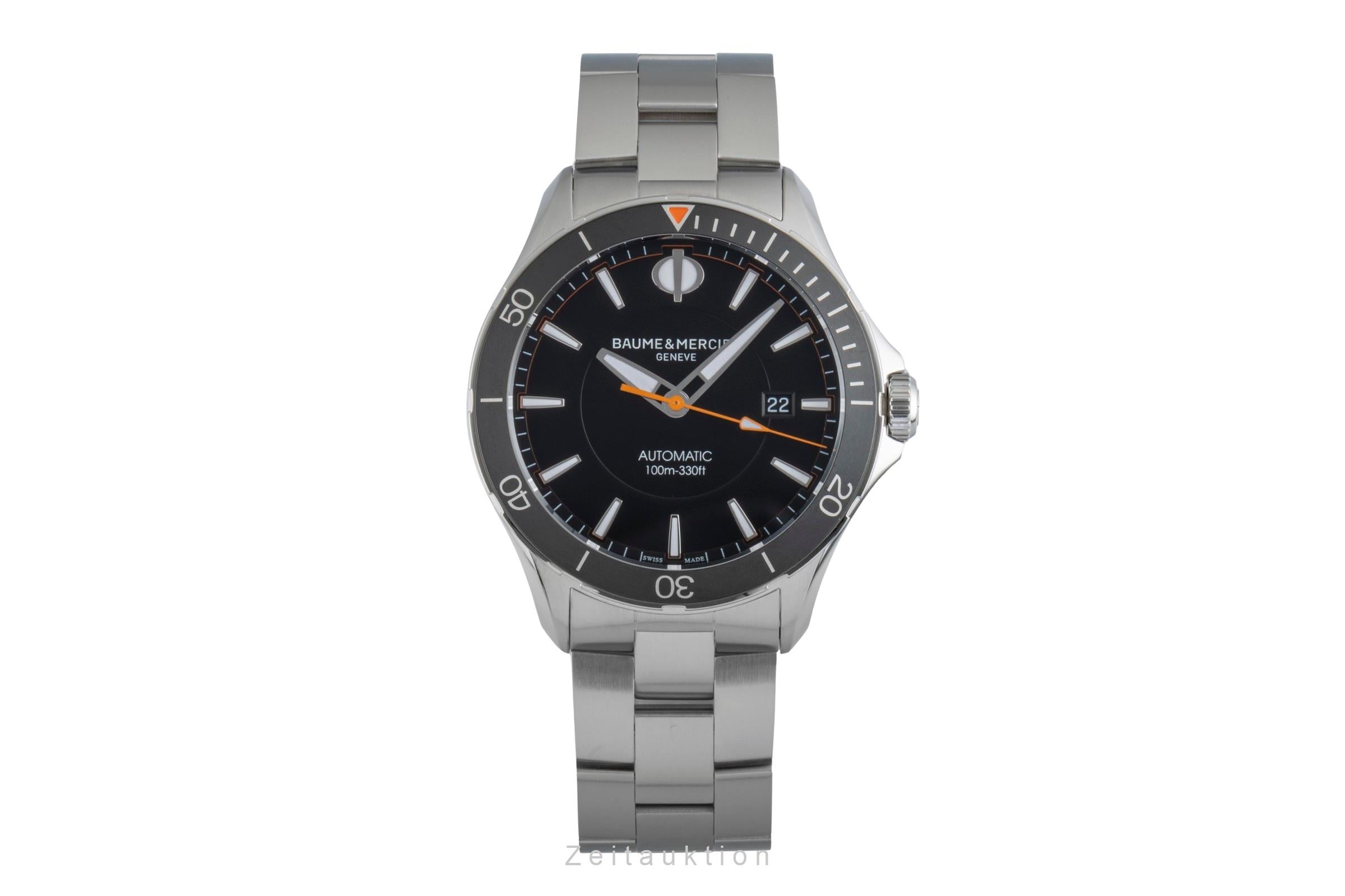 Baume & Mercier Clifton steel automatic Kal. BM11200 Ref. M0A10340