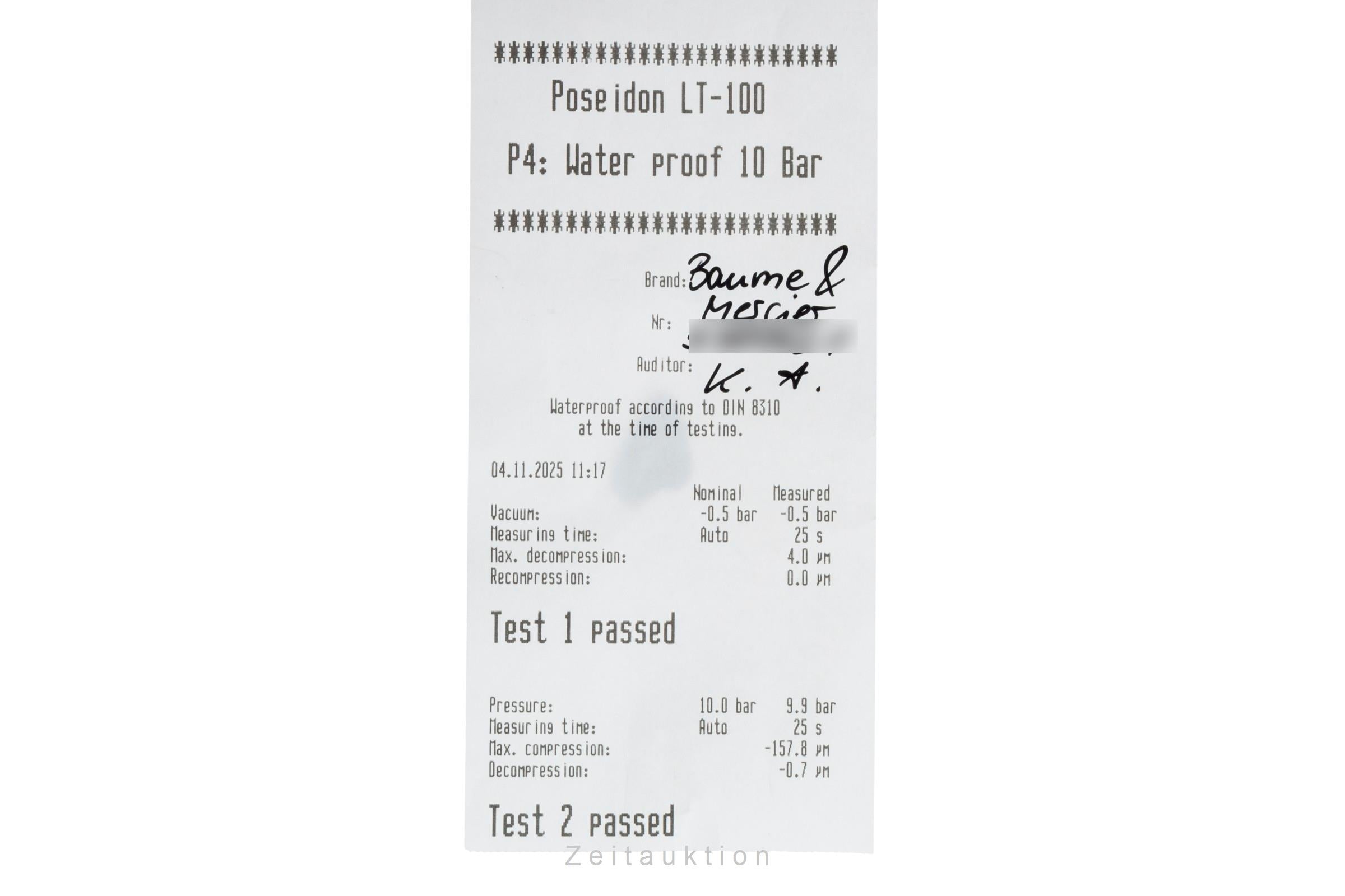 Baume & Mercier Clifton Stahl Automatik Herrenuhr Ref. M0A10340 65827 B&P 2024 [2506325]