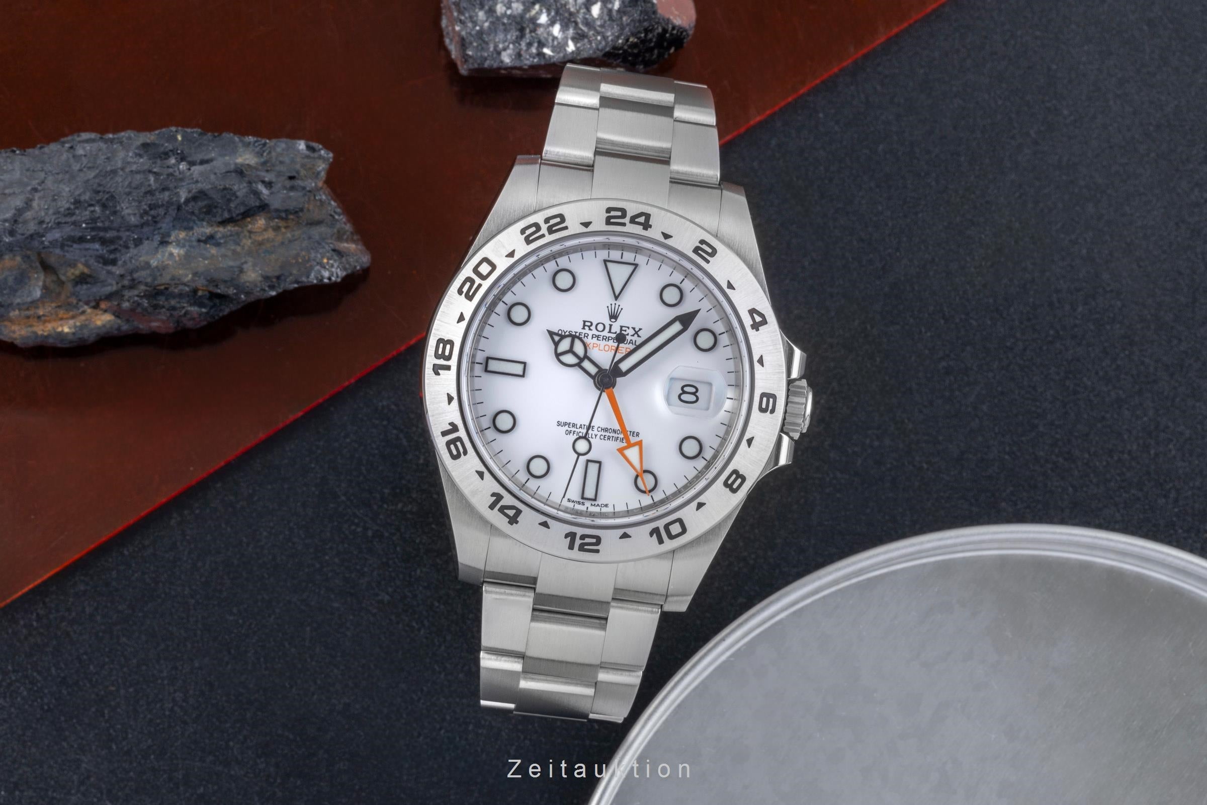 Rolex Explorer II acero automático reloj para caballeros 216570  [2506327]