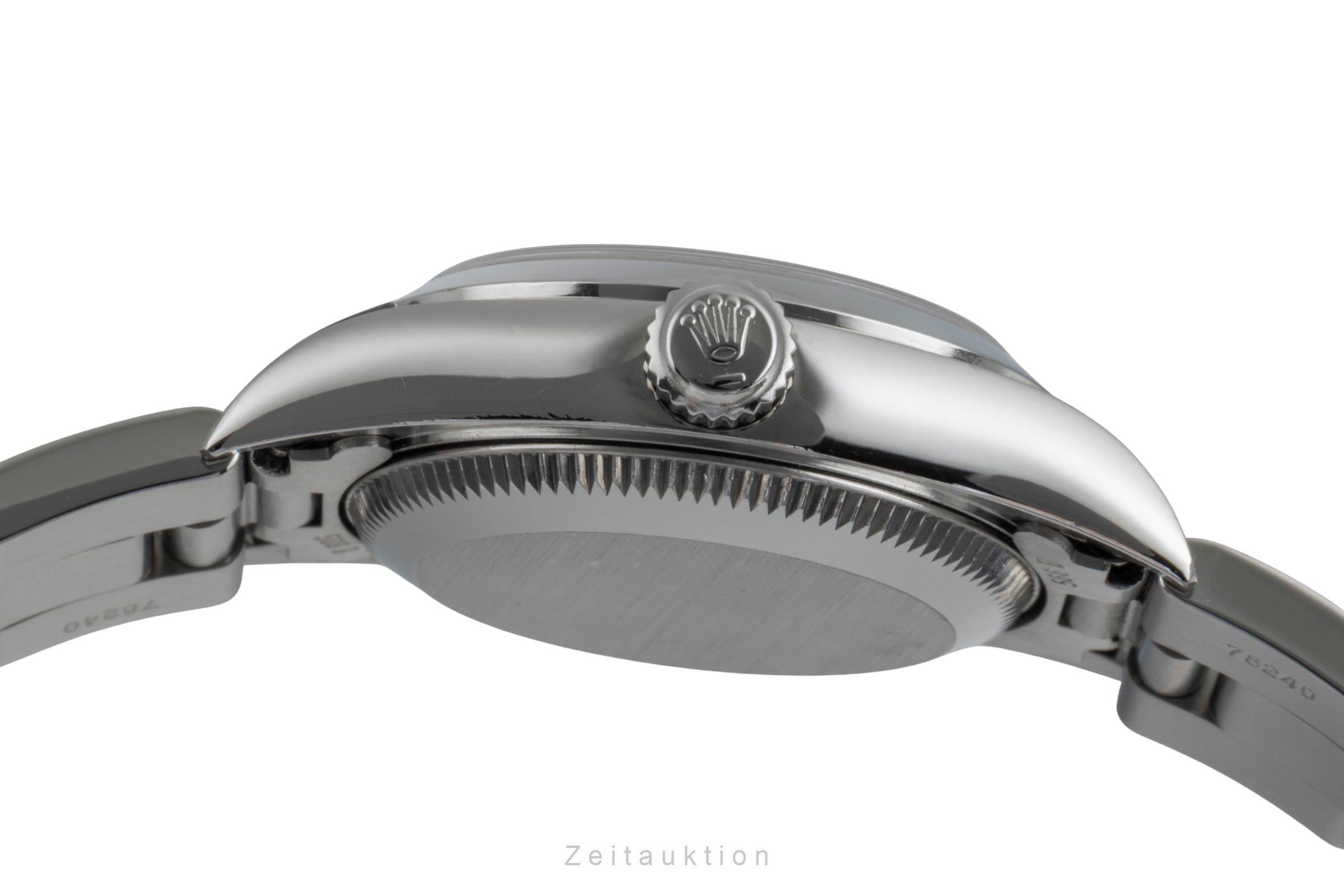 Rolex Oyster Perpetual Salmon Dial Edelstahl Automatik Damen Ref. 76080 B&P [2506328]