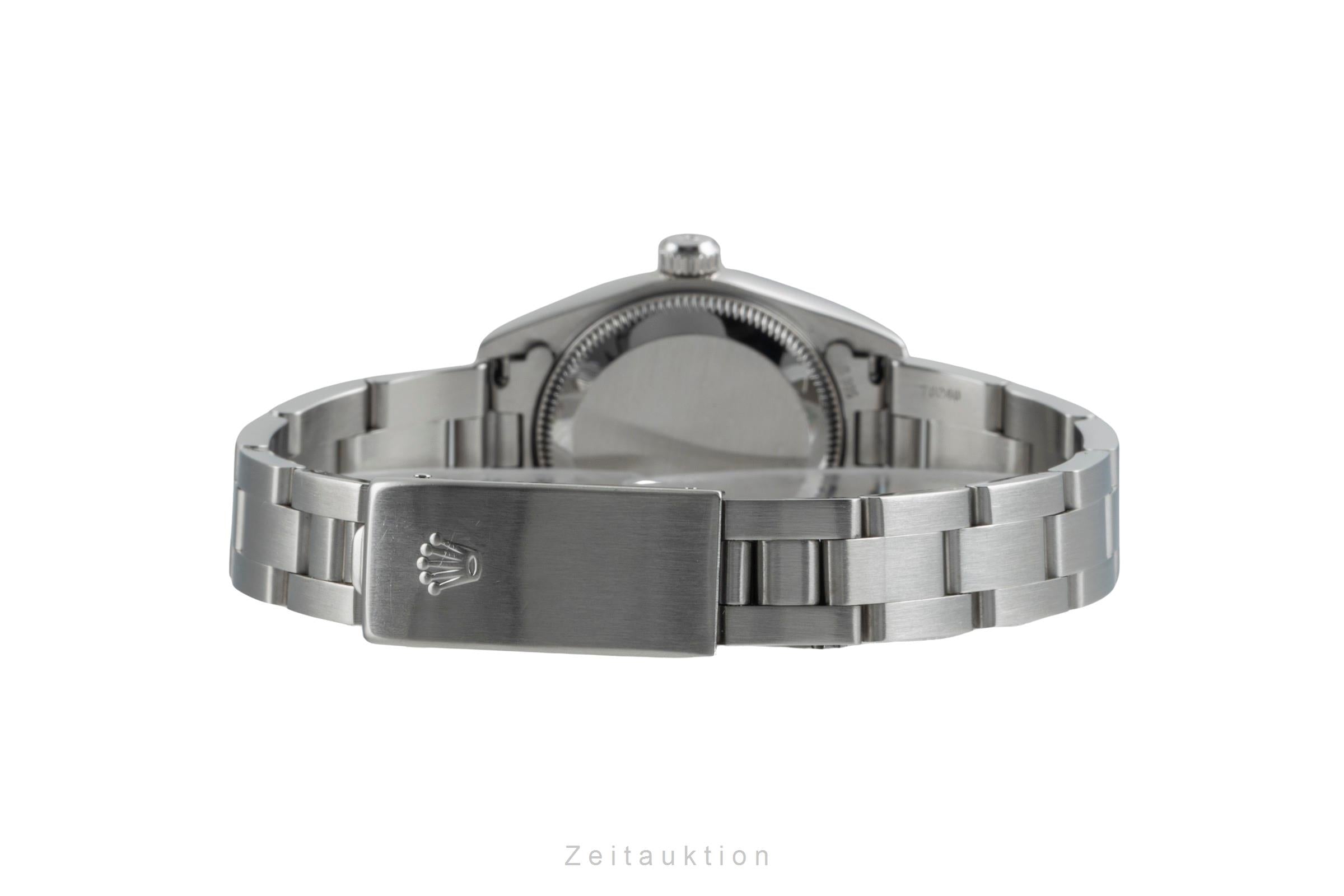 Rolex Oyster Perpetual Salmon Dial Edelstahl Automatik Damen Ref. 76080 B&P [2506328]