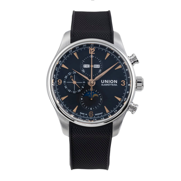 Union Glashütte Belisar chronographe acier automatique montre pour hommes D0094251705701   [2506331]