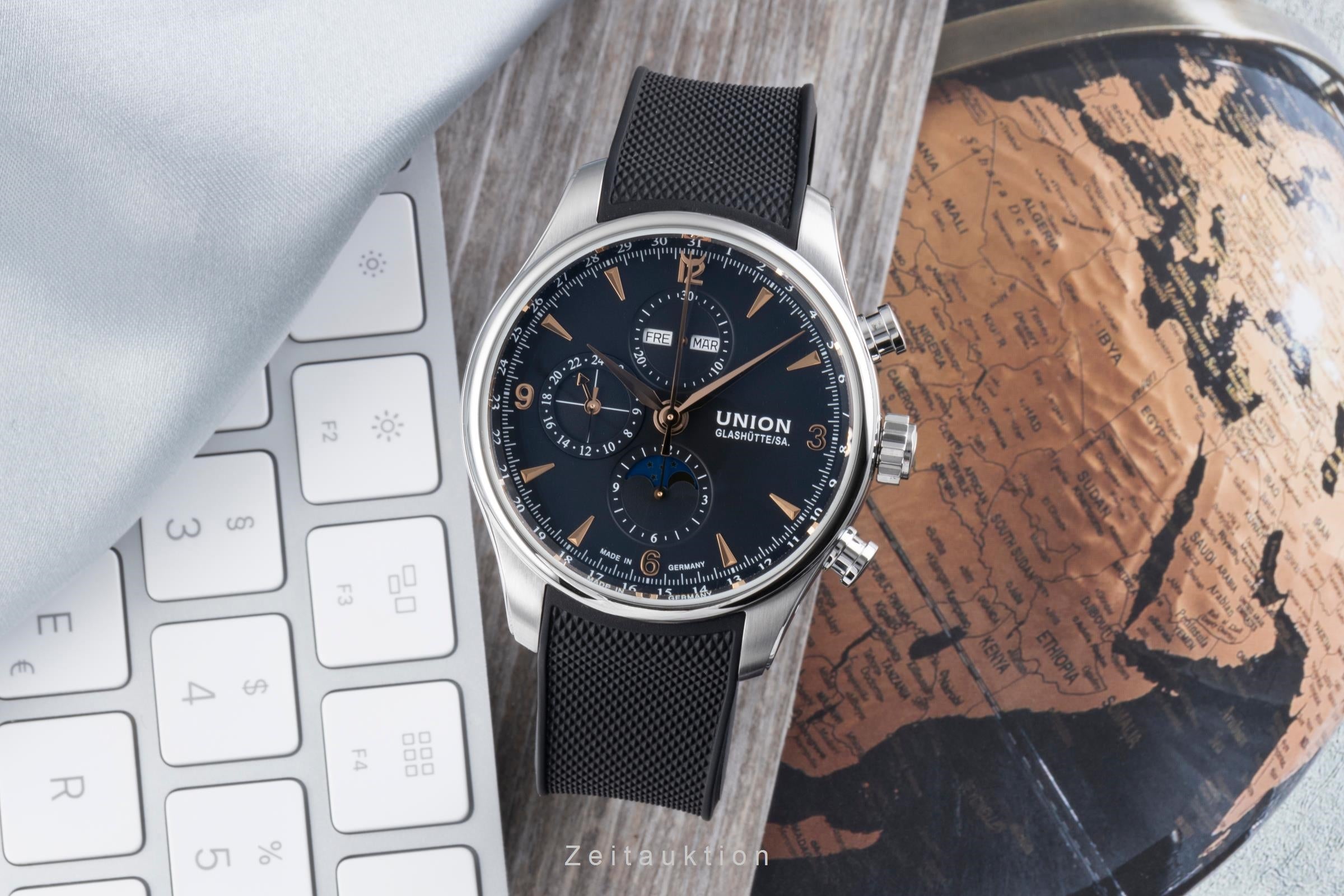 Union Glashütte Belisar chronographe acier automatique montre pour hommes D0094251705701   [2506331]