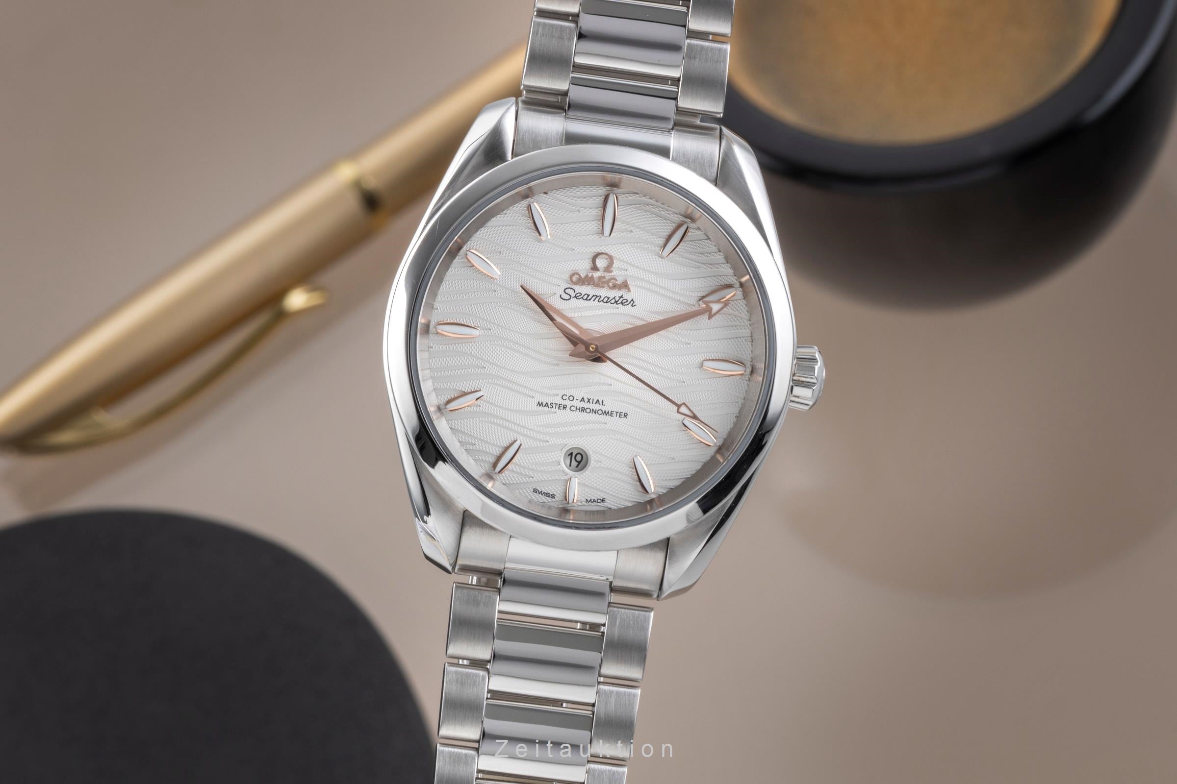 Omega Seamaster acier automatique montre pour hommes 220.10.38.20.02.002 LP: 6800EUR  [2506344]