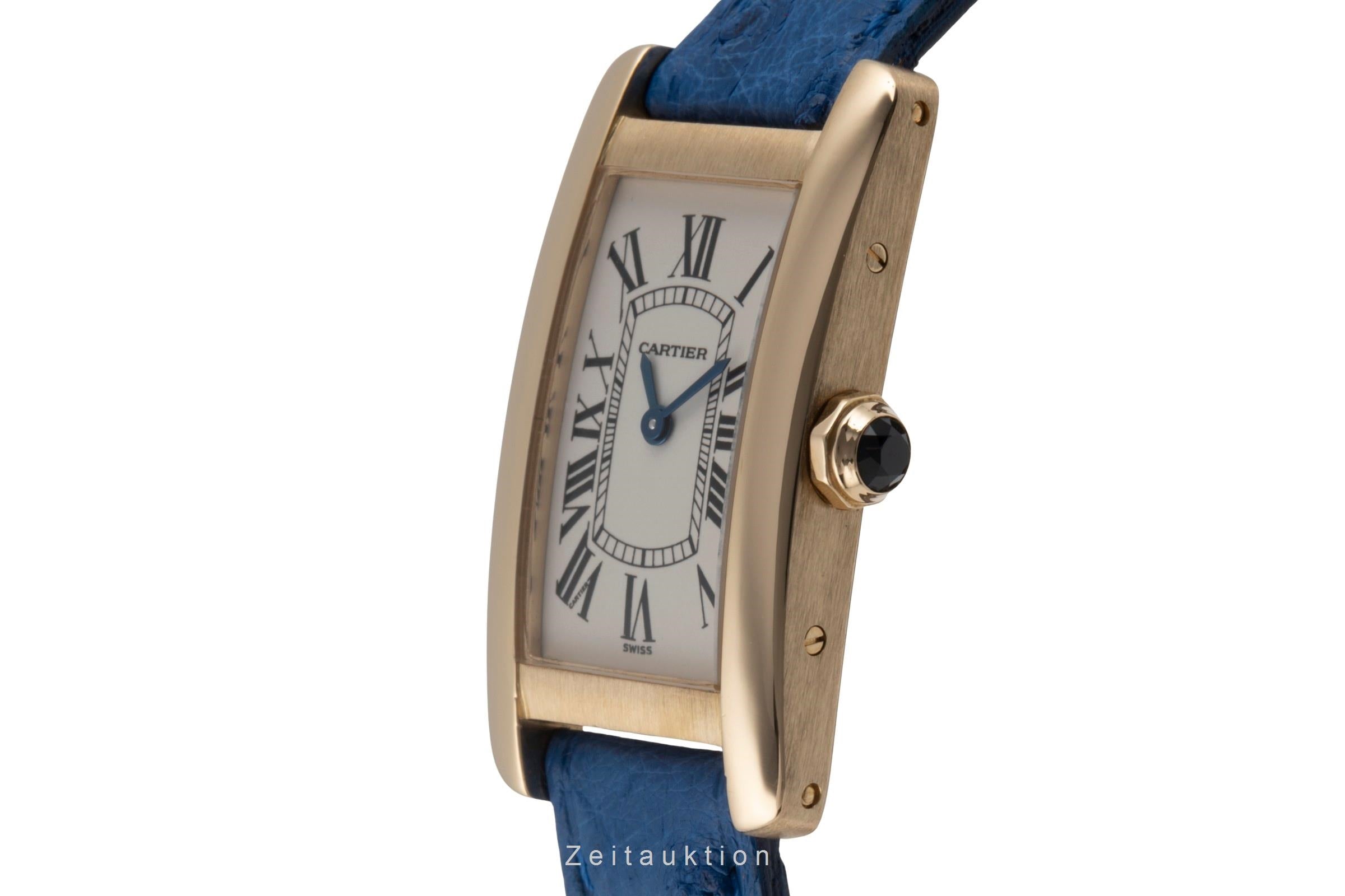 Cartier Tank Américaine SM 18k (0,750) Gold Quarz Damenuhr Ref. W2601556  [2506346]