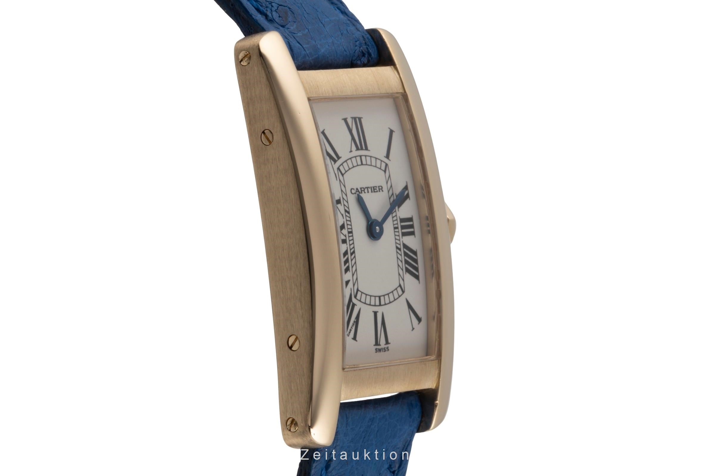 Cartier Tank Américaine SM 18k (0,750) Gold Quarz Damenuhr Ref. W2601556  [2506346]