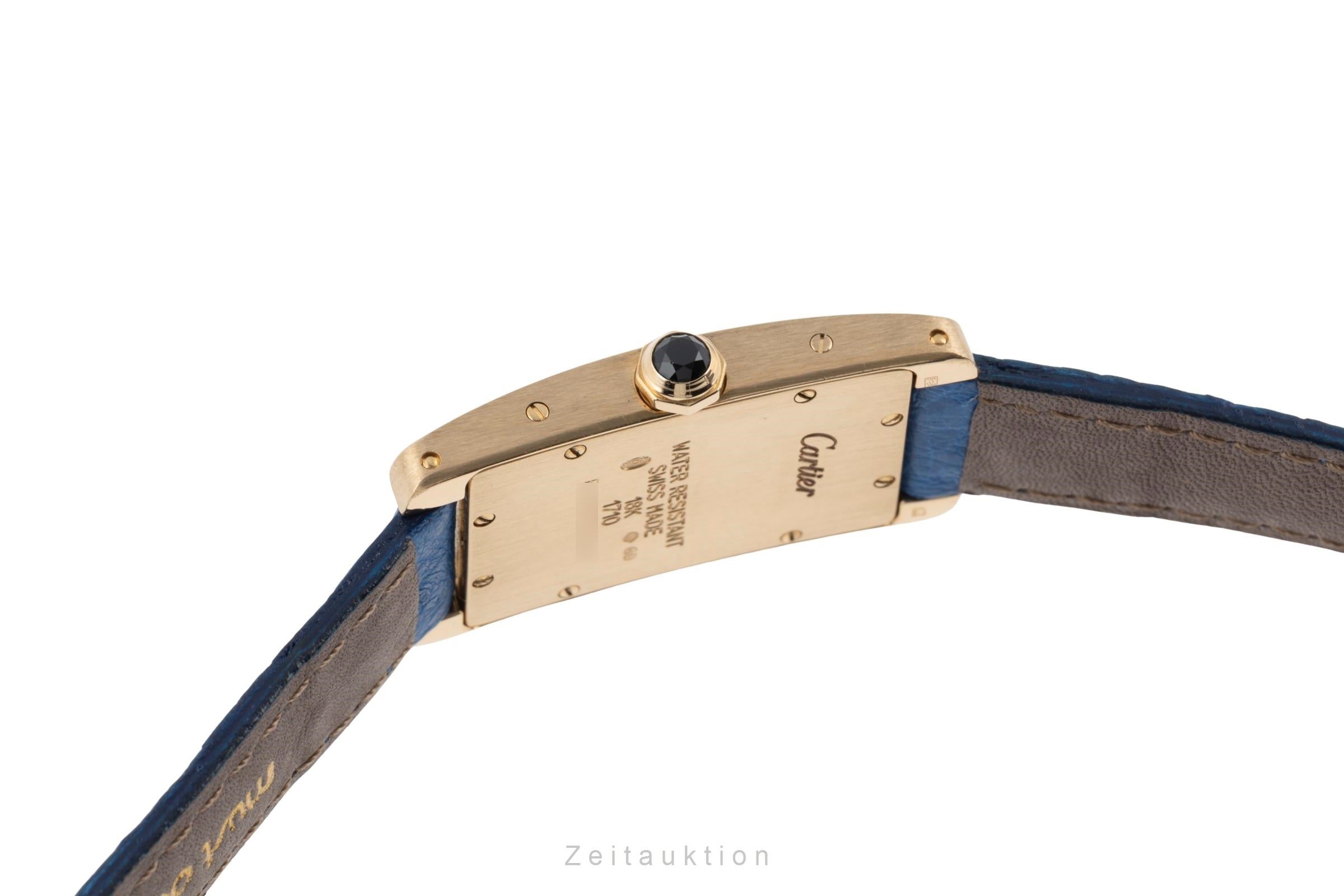 Cartier Tank Américaine SM 18k (0,750) Gold Quarz Damenuhr Ref. W2601556  [2506346]