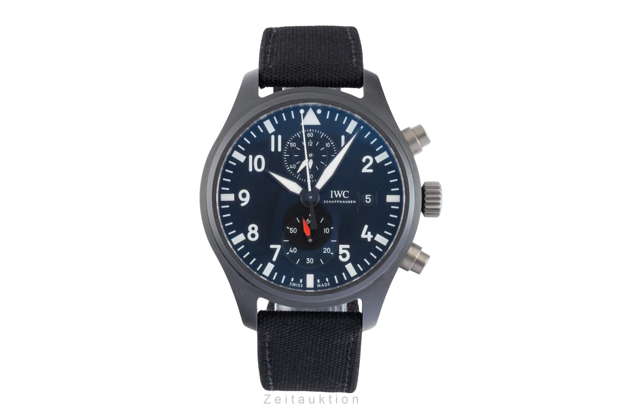 IWC Pilot chronograph ceramic / titanium automatic men's watch IW389001 LP: 9900EUR  [2506356]
