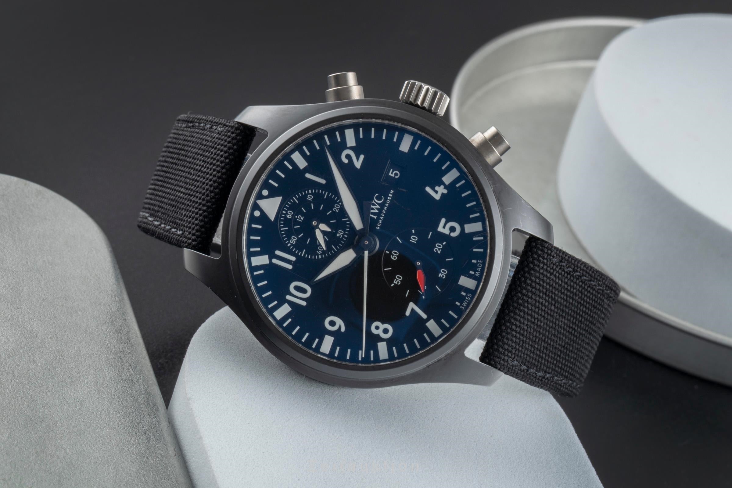 IWC Pilot chronograph ceramic / titanium automatic men's watch IW389001 LP: 9900EUR  [2506356]