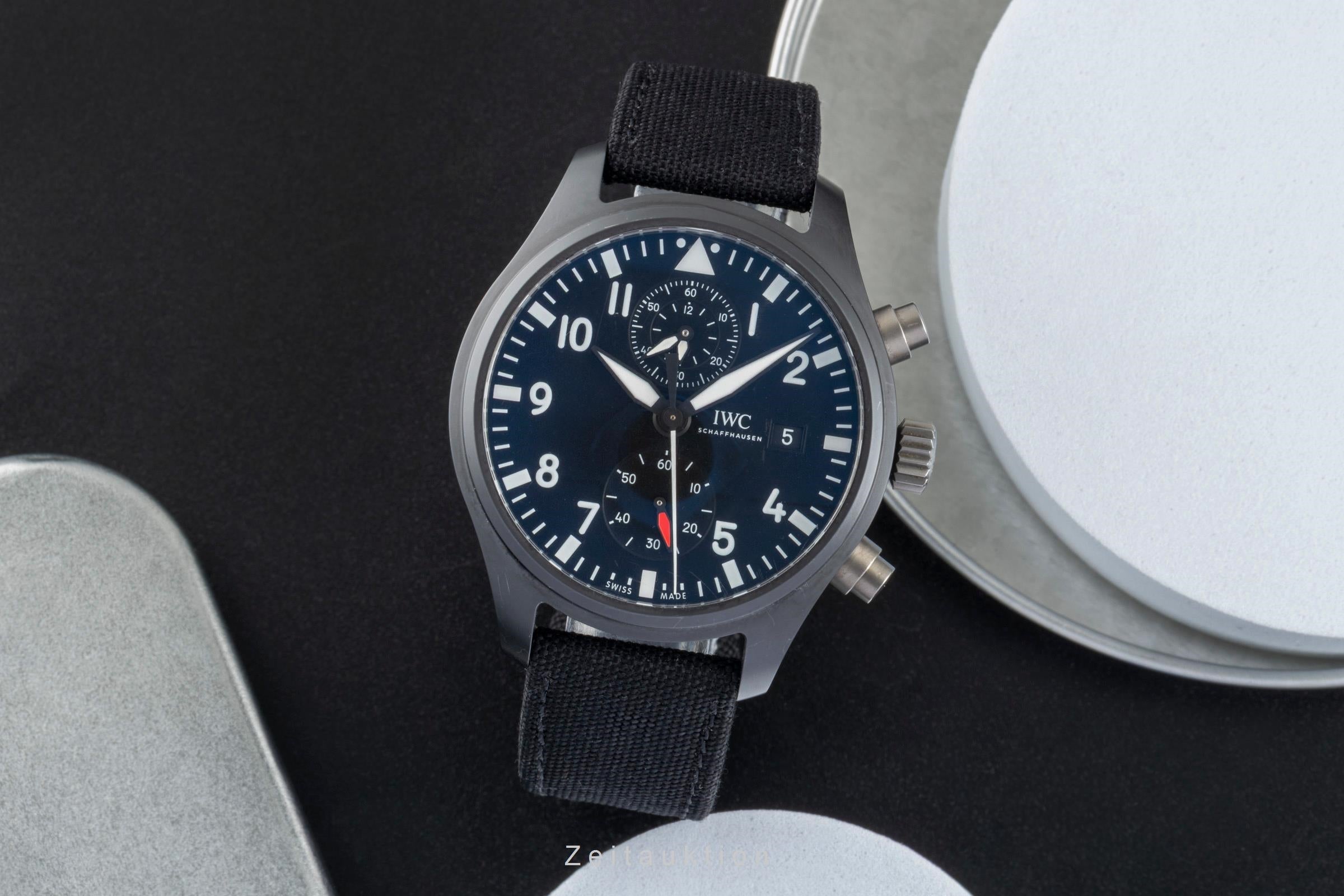IWC Pilot chronograph ceramic / titanium automatic men's watch IW389001 LP: 9900EUR  [2506356]