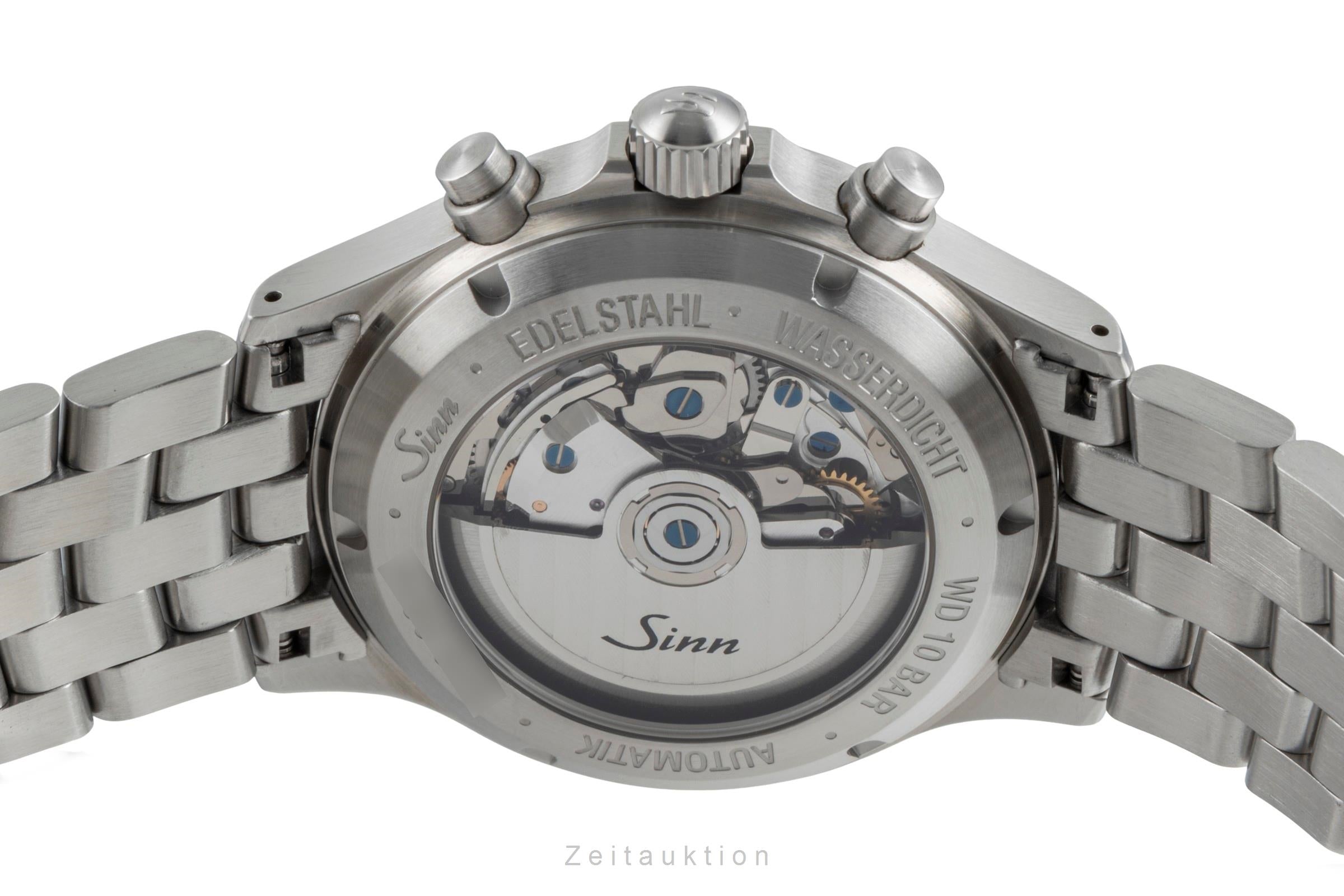 Sinn 358 SA Flieger Chronograph Blue Dial Stahl Automatik Ref. 358.064 B&P 2023 [2506359]
