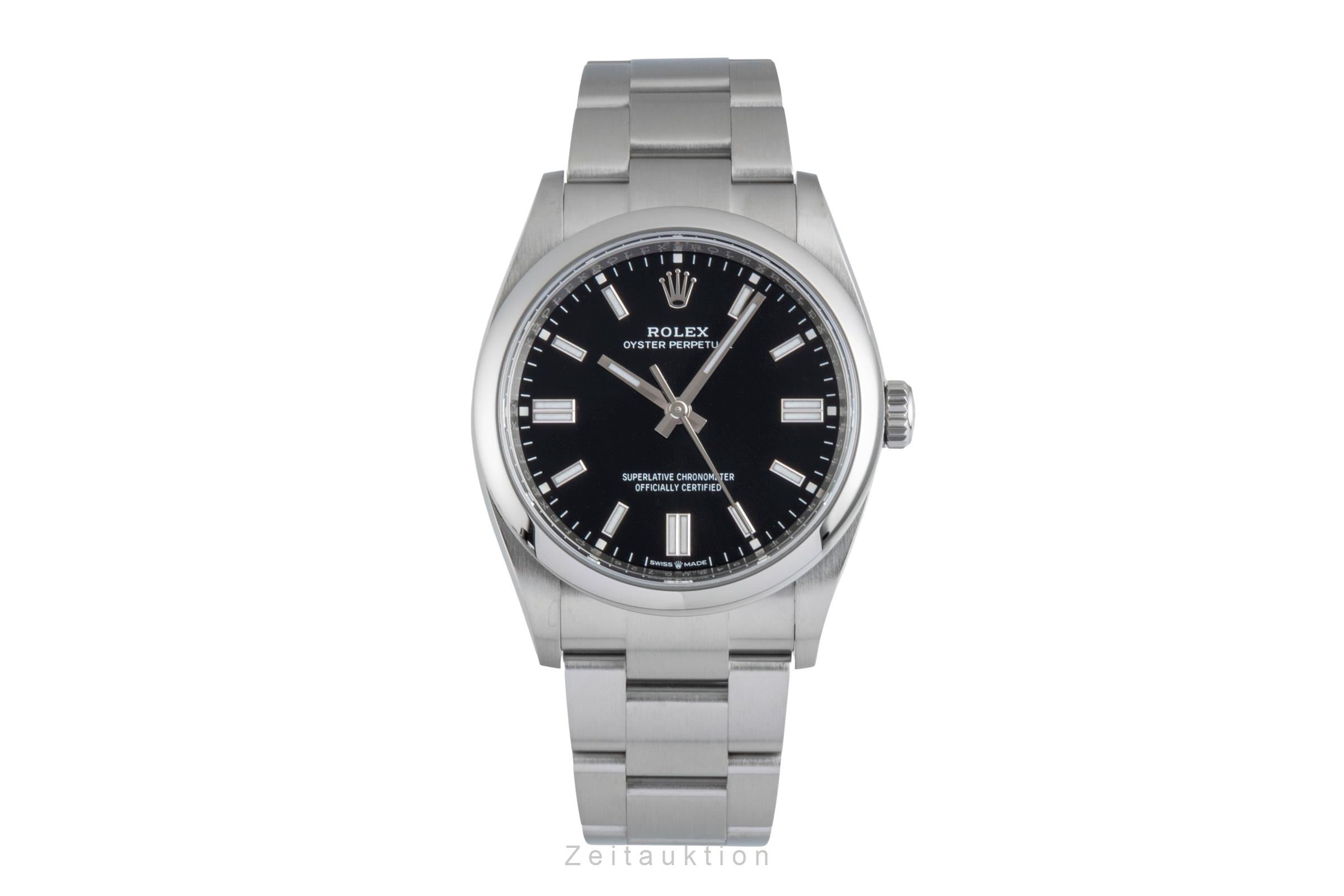 Rolex Oyster Perpetual 36 Stahl Automatik Herrenuhr Ref. 126000 B&P 2020 [2506361]