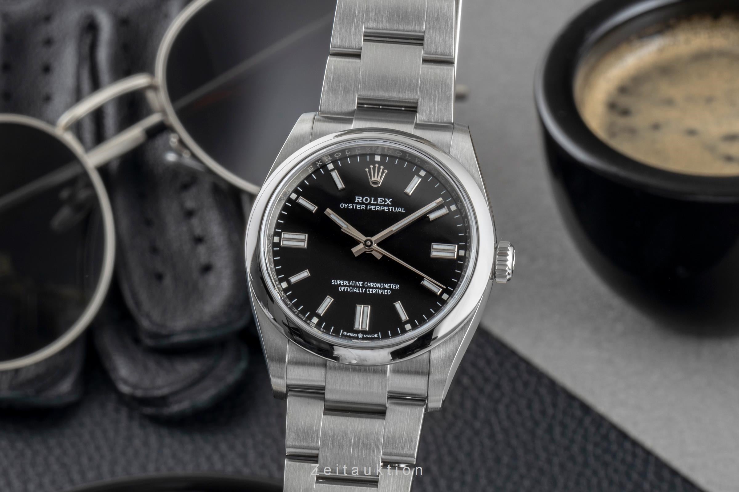 Rolex Oyster Perpetual 36 Stahl Automatik Herrenuhr Ref. 126000 B&P 2020 [2506361]