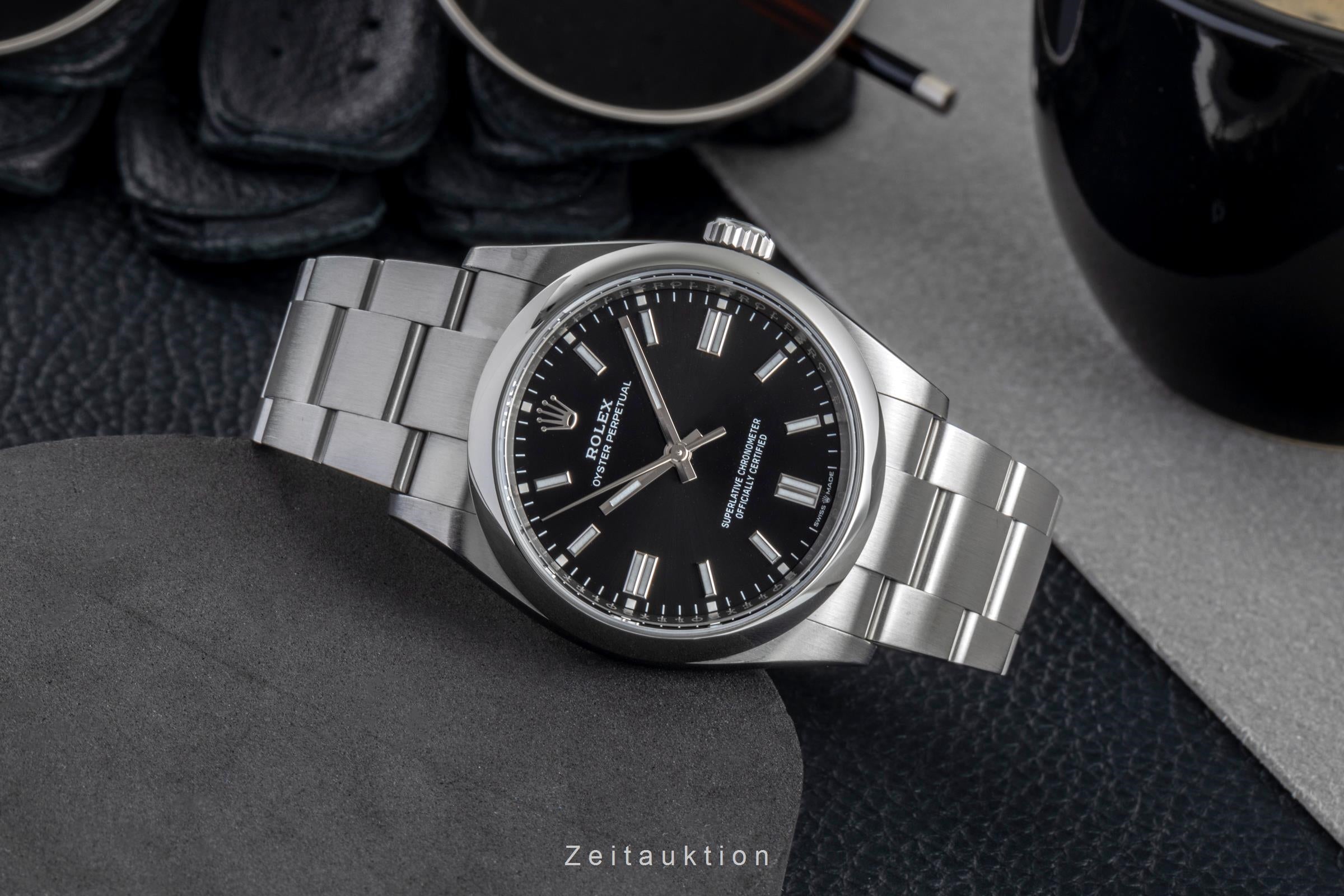 Rolex Oyster Perpetual 36 Stahl Automatik Herrenuhr Ref. 126000 B&P 2020 [2506361]