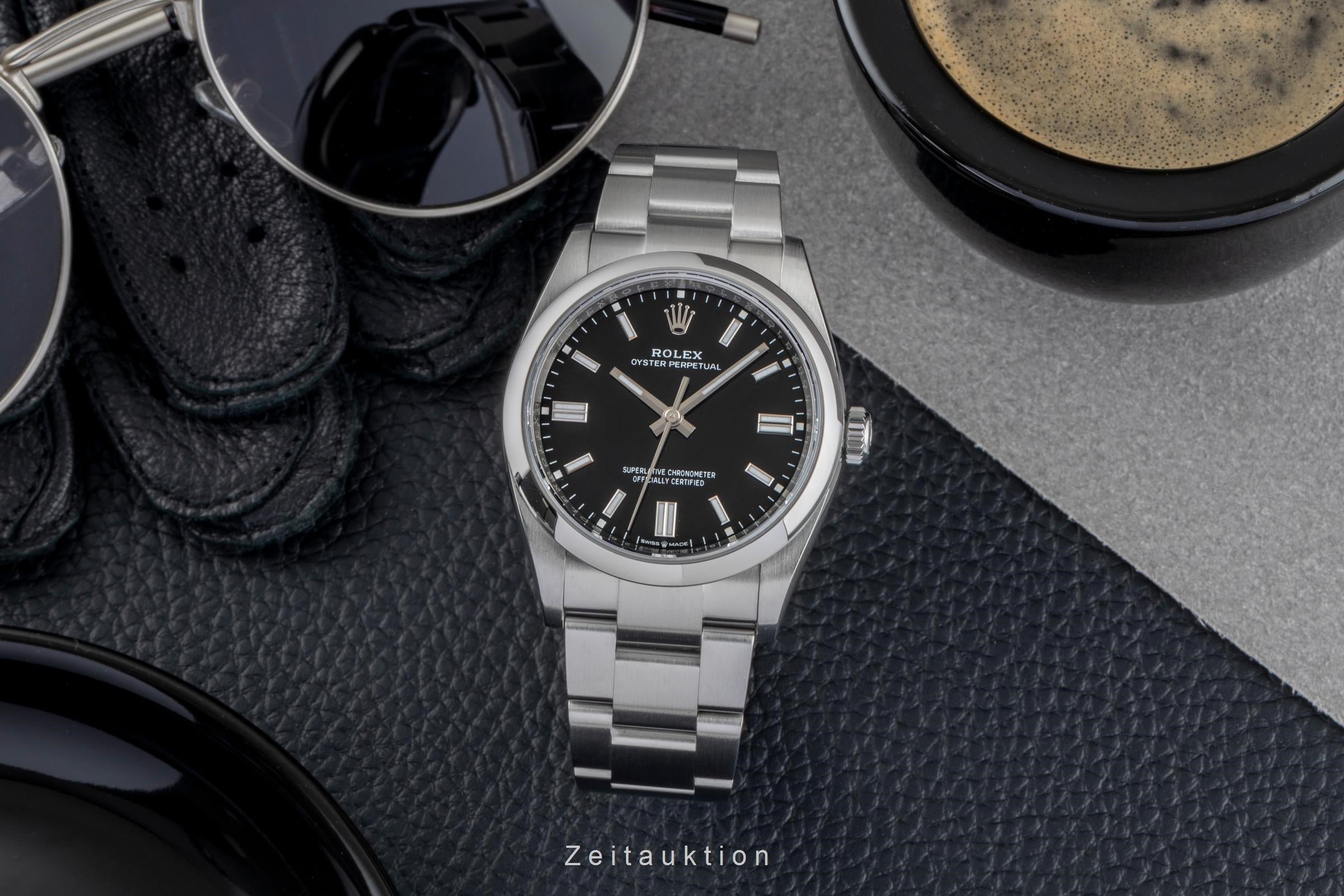 Rolex Oyster Perpetual 36 Stahl Automatik Herrenuhr Ref. 126000 B&P 2020 [2506361]