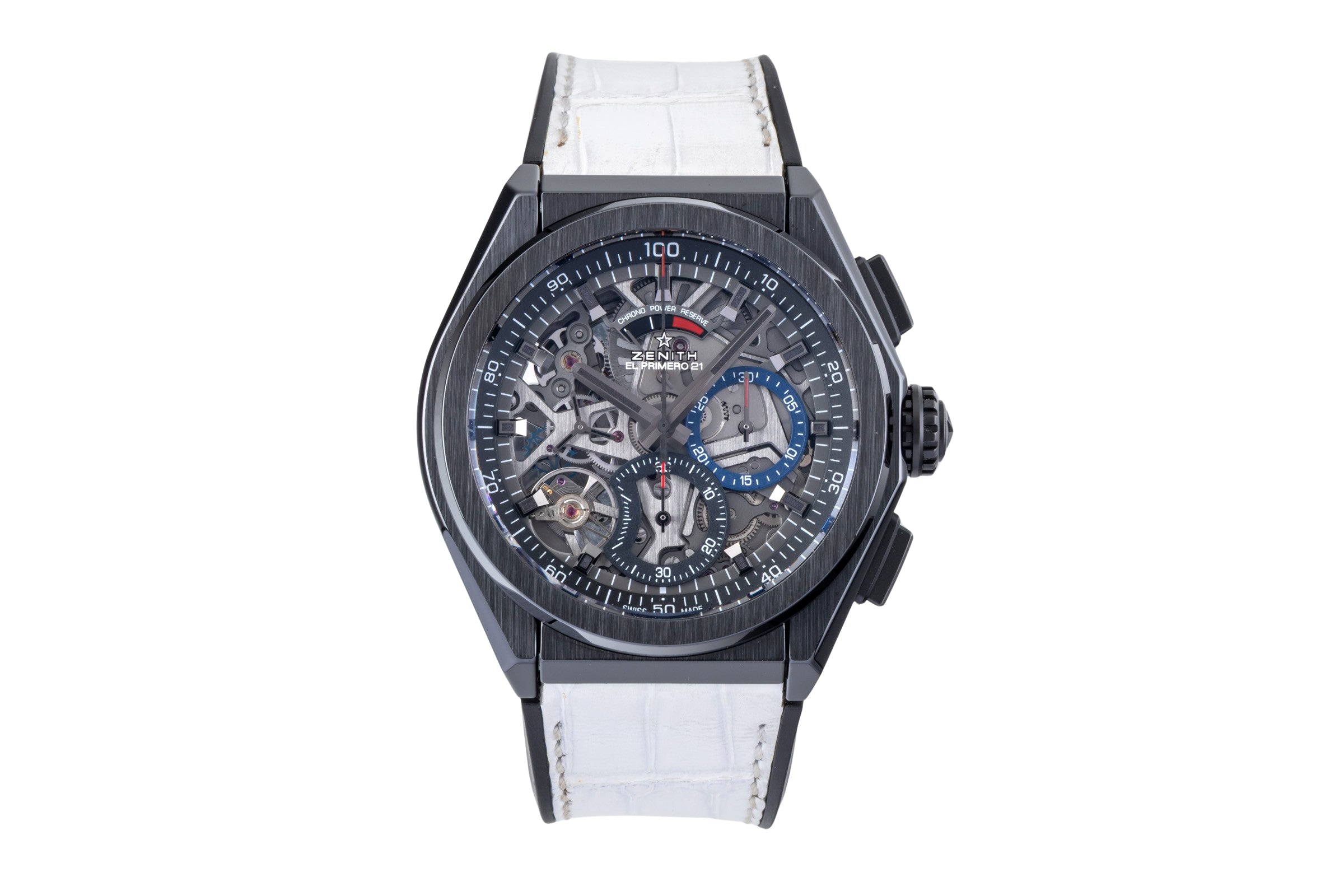 Zenith Defy chronographe céramique automatique montre pour hommes 49.9000.9004/78.R582 LP: 12000EUR  [2506363]